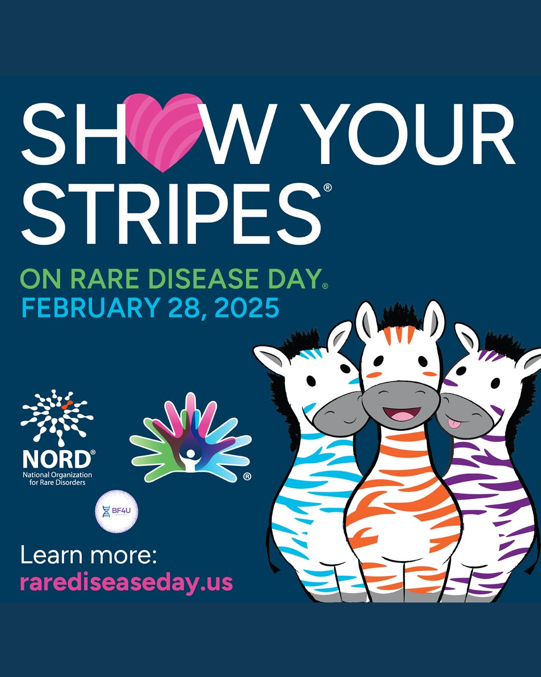 🧬💜 Today, we stand together for Rare Disease Day! 💜🧬
At Better Future 4 U, we’re dedicated to raising awareness, supporting families, and funding research for HNRNPU—a rare genetic disorder that impacts lives worldwide.
Every voice matters. Every story counts. Together, we can make a difference and work toward a brighter future for those living with rare diseases.
✨ Join us in spreading awareness—because rare isn’t rare to the ones we love.
.
.
.
#RareDiseaseDay #BetterFuture4U #HNRNPU #BF4U #TogetherForRare #AdvocacyMatters #RareButStrong