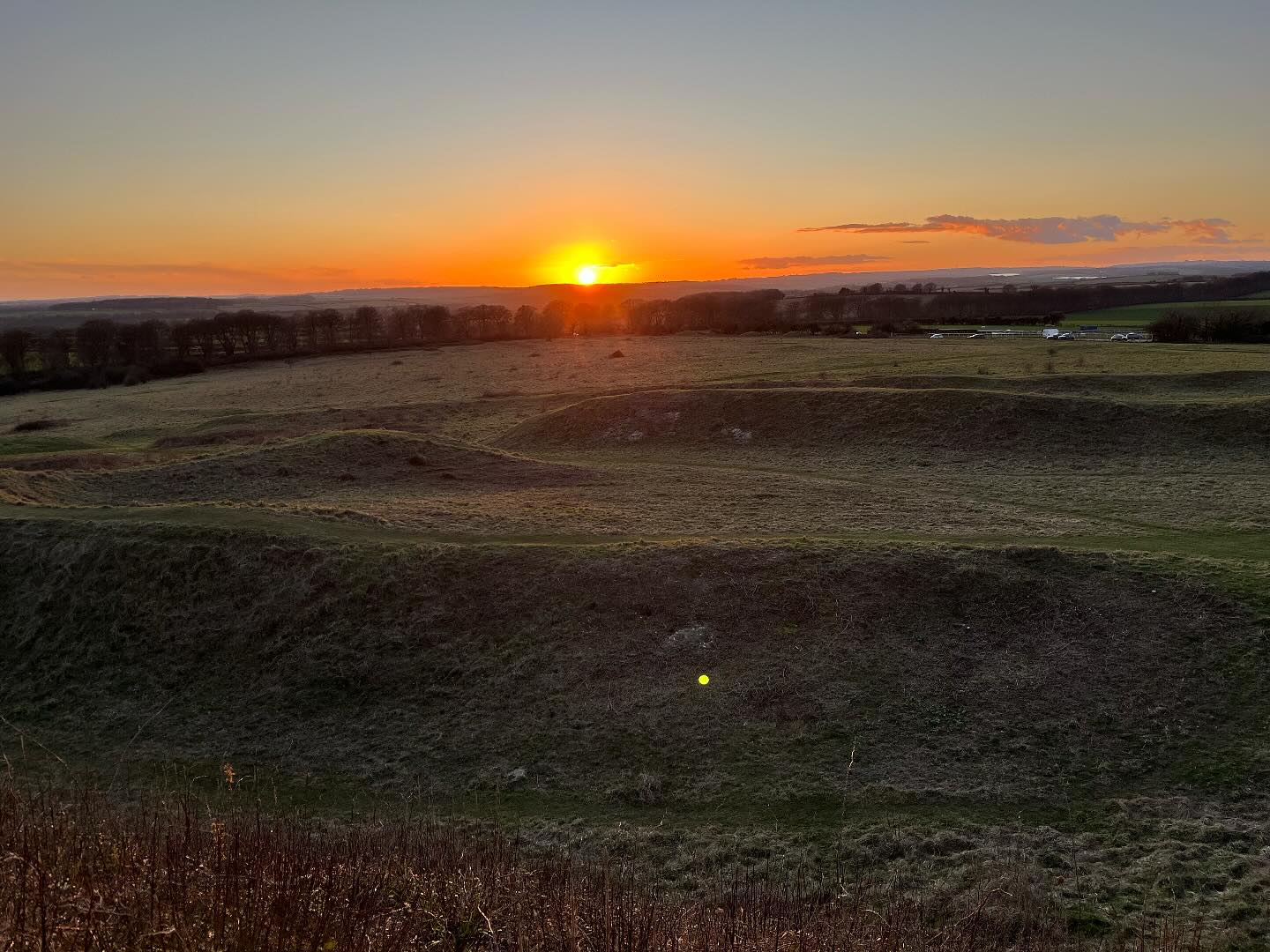 Quick ride up to badbury rings and watch the sunset 🌅