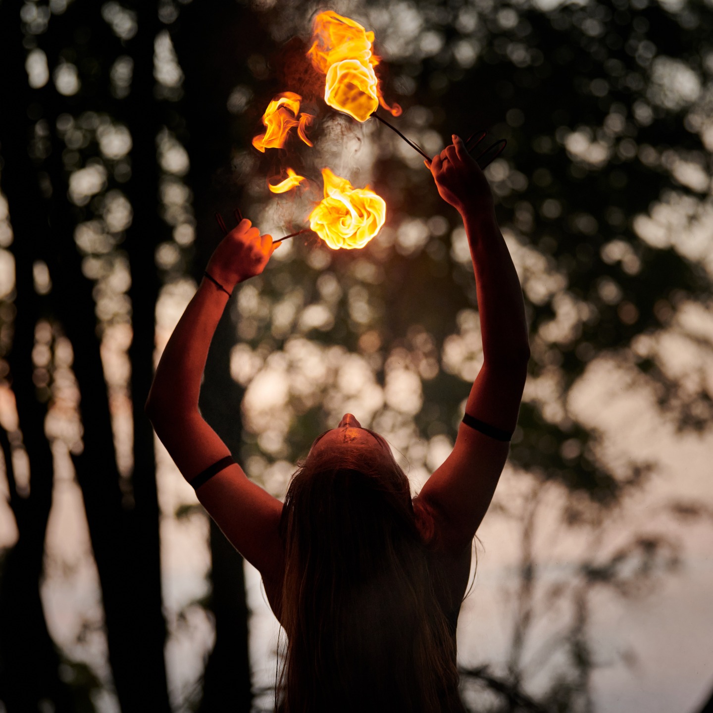 Almost every planet in the universe with bipedal sentient life has a version of a fire dancer. Some are for entertainment, some have spiritual significance, and some are a measure of a warrior's prowess. In all cultures and forms, I find it beautiful.