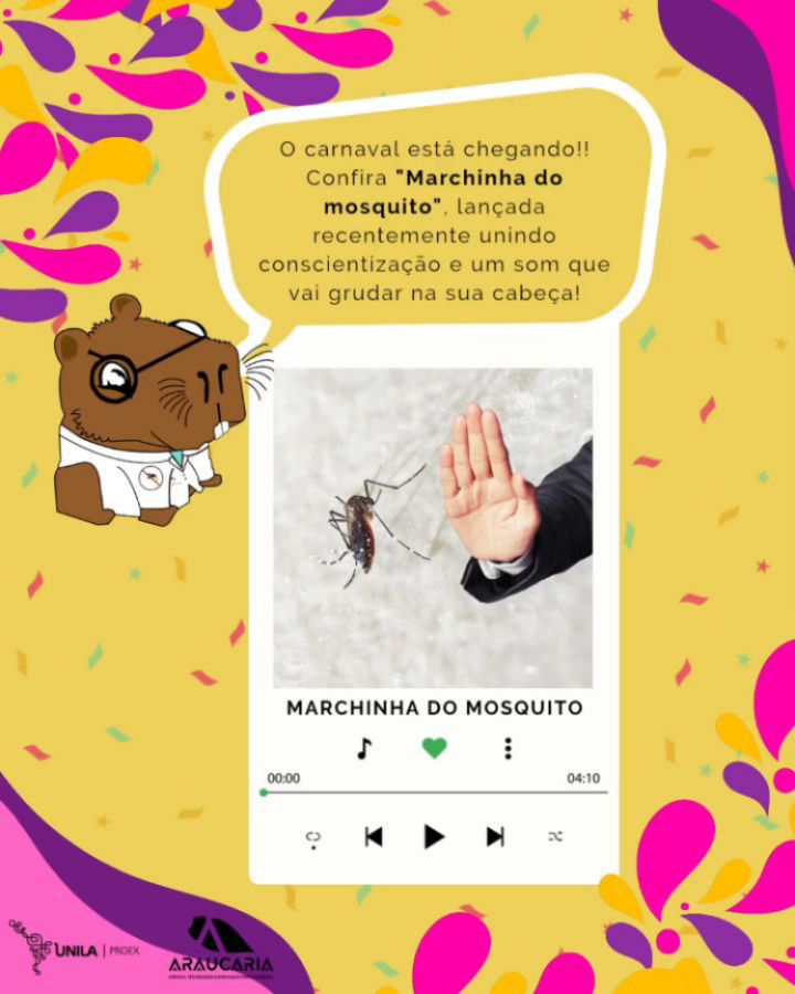 Sua picada é fatal, não deixe ele te levar pro hospital!🦟🏥
O carnaval está chegando, época de muito calor, alegria e folia! Porém, não devemos esquecer que os perigos dos mosquitos transmissores de arboviroses ainda nos cercam. Pensando nisso, a Banda da Folia, com apoio da Prefeitura Municipal de Magé no Rio de Janeiro, criou a "Marchinha do mosquito", unindo conscientização e um som que vai grudar na sua cabeça!
Já salve a música nos seus favoritos e divirta-se nos bloquinhos! @bandadafolia