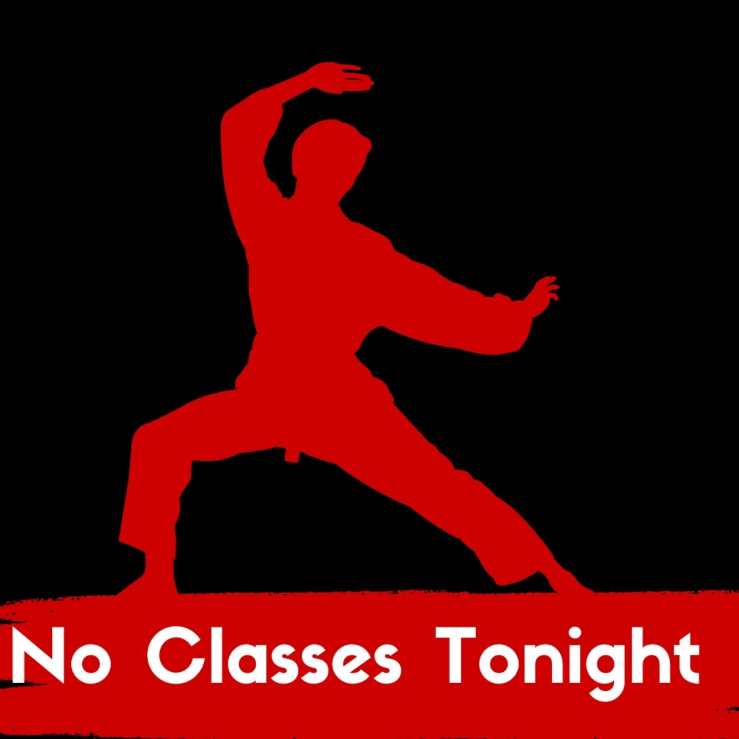 Hey karate family! Classes cancelled tonight. Bummer! We'll be back in action tomorrow. See you then!
