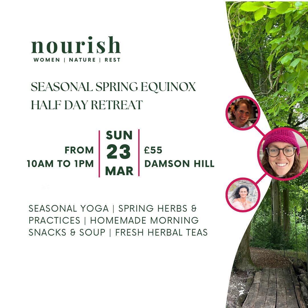 welcome to nourish
oooeeee this one feel a goodie beauts
first in a series of sort of ‘gather xtras’ if you will
honouring solstices & equinoxes this year too
and rooted in nourishment from the off it seems
an idea of some sort of something
been steadily bubbling through winter
didn’t quite know what, and i sat with that
unlike many times gone past
of make happen, and do
nourished it gently
in amongst all the edges
of wanting to know, to action
allowed it to be there in floating awareness
still unformed, unknown
and then, almost on cue
with imbolc & springs early stirrings
it started to take form, take shape
the co-facilitating dream team emerged
@lucyherbalgarden & @marisa.shearer
their very beings & offerings steeped in nourishment
seasonal yoga, herbs, food & practices
and the curious interweaving of our paths last year
now making deeper sense
and the place, dear @damsonhillcottage
nourishment incarnate
rooted in love, community & nature
of course it’s to be there
so you see, nourish really is truly that
embodying it on all the levels
rooted in what it says on the tin (slash flyer!)
and here she is, birthing with new moon
mystery really knows no bounds
what a different way this is to create
to turn up in the world
to work, to be in service
to something or someone’s natural evolution
patient, congruent, rooted, trusting, committed
giving it space & time
to truly nourish it
and it often ain’t bloody easy
and yet when we do, we feel it
we feel it as the creation flows
we feel it as we receive it
we feel it
and i’m here for that
so, what do you reckon
one of these places got your name on it?
you’re so welcome and we absolutely can’t wait
nourish
sun 23rd march
10am to 1pm
£55
dm or email to book
🌱
#nature #natureconnection #ecotherapy #ecopsychology #spring #springequinox #nourish #yoga #herbs #seasonalherbs #women #womenshealth #hampshire