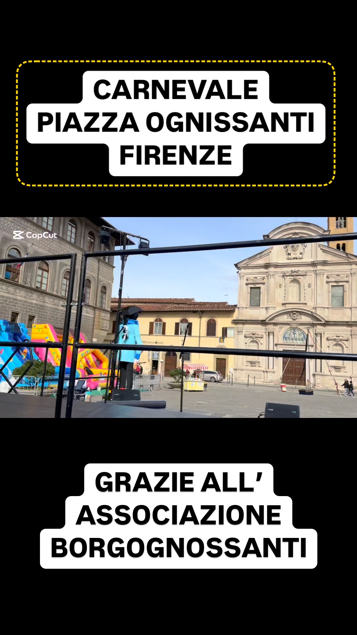 Si è svolto oggi il carnevale in Piazza Ognissanti a Firenze. Tanto divertimento e allegria in una delle piazze più storiche di Firenze.