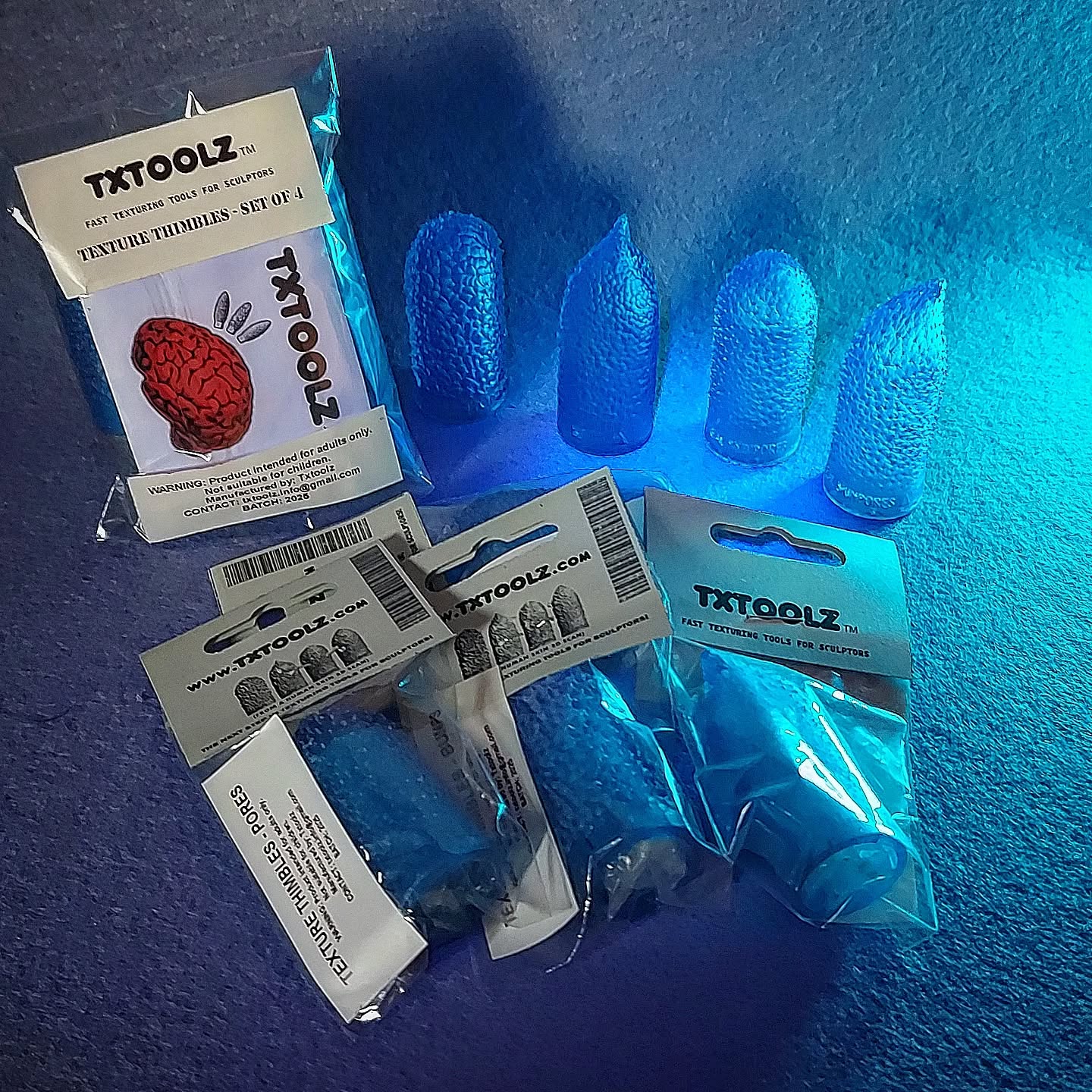 The TXTOOLZ Texture Thimbles are almost here. Fast, easy, and made for sculptors who want textures in seconds. No more overworking the clay. Just press, roll, and move on.
This set of four offers different pore textures, perfect for character work, prosthetics, and any organic surface. Clay, polymer clay, epoxy, suitable for cake artists too! Thimbles will also be available separately.
Preorders open next week! Don’t miss the special preorder discount price!
#TXTOOLZ #TextureThimbles #SculptingTools #FXSculpting #PracticalEffects #SculptureTools #SPFX #SFXMakeup #Texturing #SculptingCommunity #sculpture