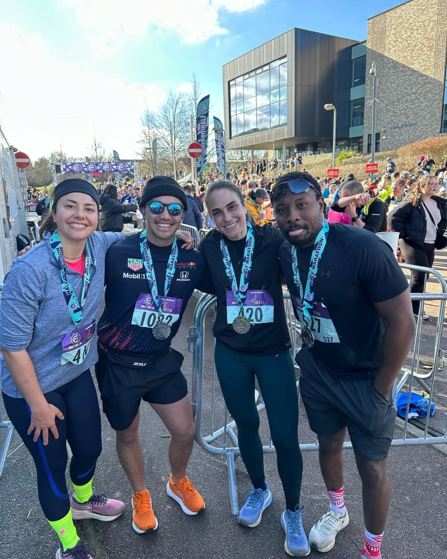 Another successful race weekend with the team!
@ritasoldado smashing her previous run time by a whopping 45mins! Coming in under 2 hours ðð
@joannamariejones09 bringing her first half mara distance home strong ðŠðŠ
Very proud of these two!!
Always good to hang with the bro @juliusmuraga ðŠ
Lovely day for it ðð