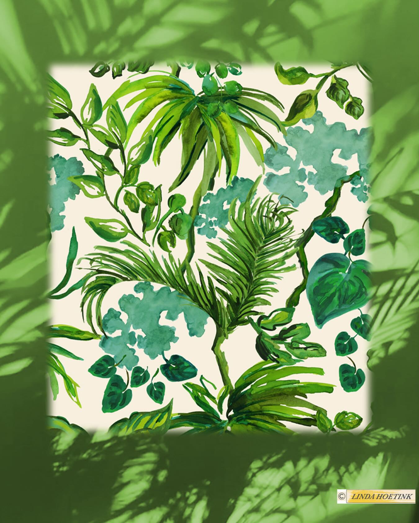 A bit of jungle love for wallpaper wednesday.
.
.
.
.
#wallpaperwednesday #patternlovers #printlovers #wallpaper #botanicalwallpaper #handpainted #jungle #surfacepatterndesign #homedecor #fabricdesign #palms #tropicalgarden #printdesign #printandpattern #printandpatterndesigner #watercolor