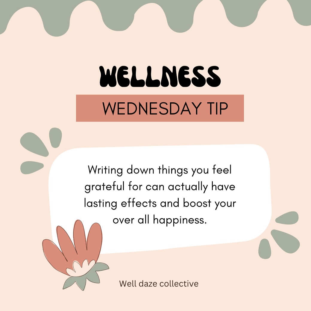 Boost Your Mood with Positive Writing
📝Writing down positive thoughts & experiences can significantly improve your mood and happiness.
🤗By focusing on the good moments in your day, you train your brain to notice more positivity, which helps reduce stress and boosts well-being.
✏️Studies show that this simple habit can improve self-esteem and promote a more optimistic outlook.
🌷Start by jotting down a few things you’re grateful for each day—over time, it can help shift your mindset and increase overall happiness.
#positivity#healthyhabits#wellness#mindset#writing#journaling