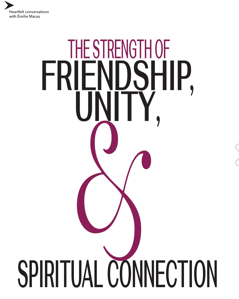 We are living interesting times filled by uncertainty and division…what if the power to heal and bring us together already resides within each of us?
What if the answers we seek are not out there, but within our hearts, in the way we choose to love and support one another?
I’m deeply excited to share my latest article for the March edition @the_eden_magazine_ .
This month, I dive deep into the transformative strength of friendship, unity, and spiritual connection, exploring how these forces can guide us through the storm.
The path forward may not be easy, but together, we have the power to create a future rooted in compassion, shared purpose, and a profound love for one another and for our planet.
If this resonates with you, share it or tag someone who needs to hear this🫶
Love and Light💖✨
To read this wonderful issue, please visit The Eden Magazine site.
.
.
.
.
.
#edenmagazine #unityisstrength
#powerofconnection #spiritualreflections
#togetherness #spirituality #collectiveconscious
#friendshipmatters #loveandunity
#onlinemagazine #consciousliving
#explore #explorepage #emiliemacas