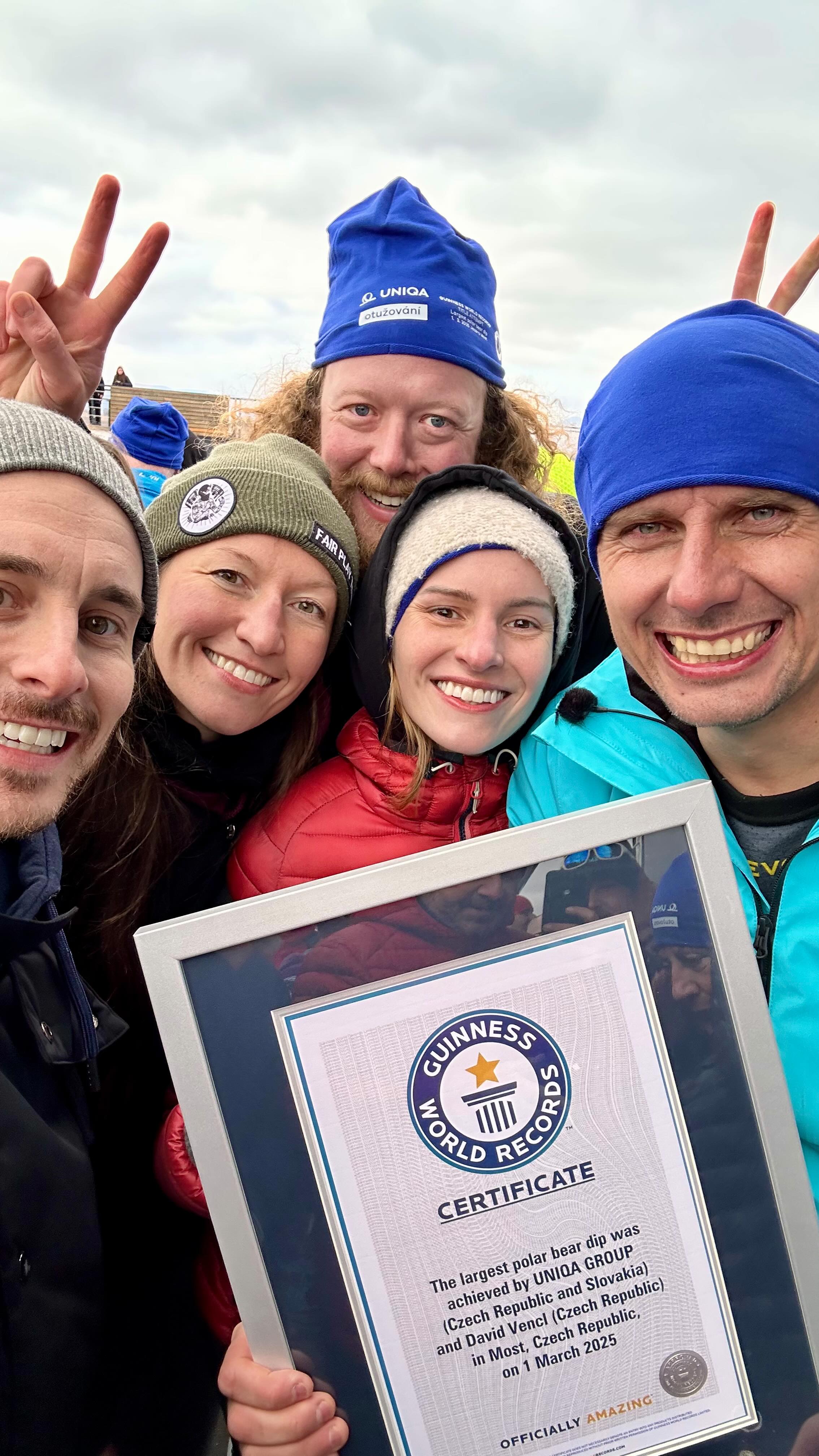 Our mini road trip towards Guinness World Record in Cold Plunge 🥶 We did it! Freestylers participated in the biggest cold plunge in the world organised by David Vencl 🙌 What an amazing day. Thankful to all of you who joined us to support this crazy idea because now we are cold plunge champions of the world💪🥶❄️🧊. Thankful for the organisers to pull this off, such a great event and we enjoyed 💯. Water 3°C