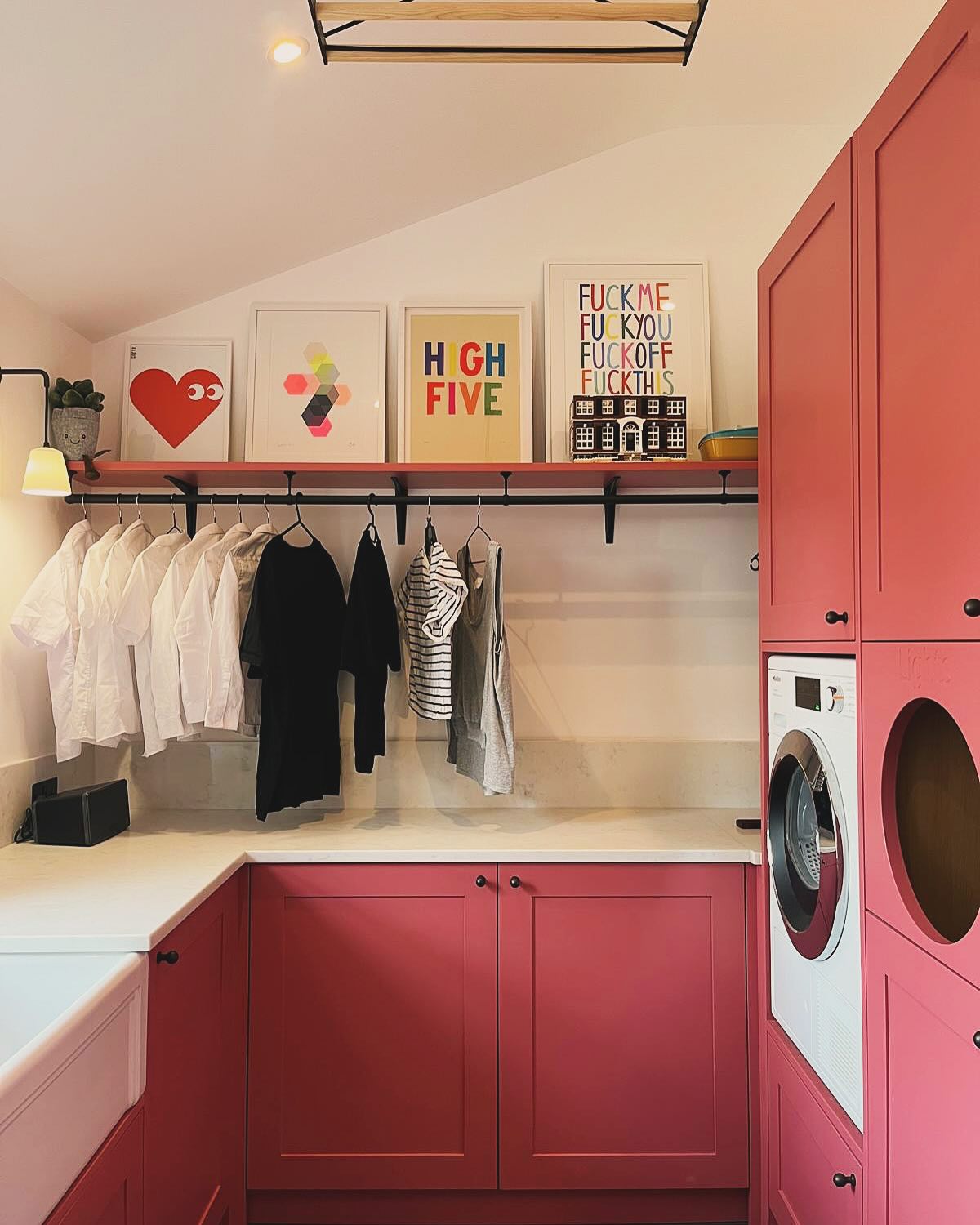 Utility room with pop of colour…
#bespokecabinetry #cabinetry #bespoke #fittedfurniture #cabinetmaking #cabinetmakers #dorsetmakers #kitchendesign #kitchenstyle #kitchendecor #interiors #interiordesign #interiorstyling #housedecor #renovation #cabinetdesign #fittedunits #fittedcabinets #handmade #utilityroom #utilty #colourfulcabinets