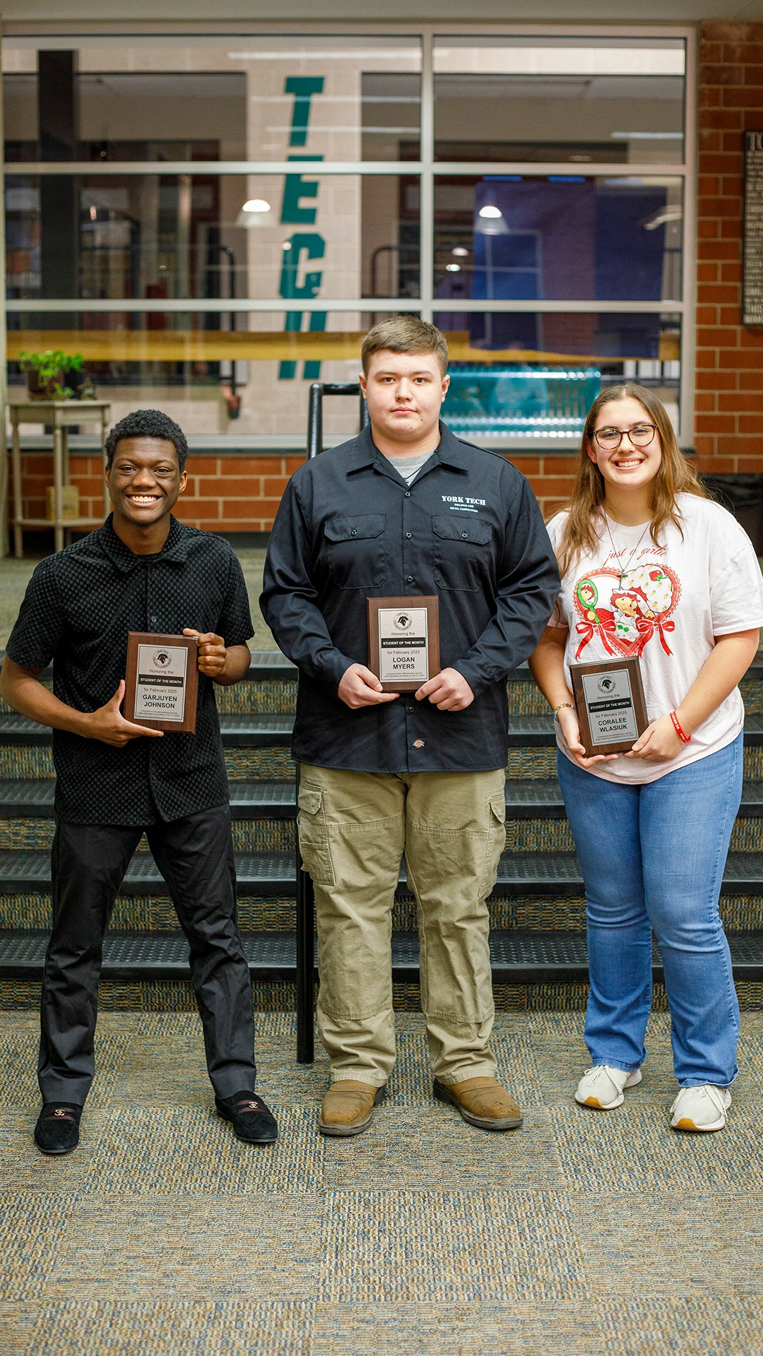 Congratulations to our students of the month for February!
⭐️ Garjuyen Johnson
⭐️ Logan Myers
⭐️ Coralee Wlasiuk
We really enjoyed recognizing these students during last week's Joint Operating Committee meeting! #YorkTechProud