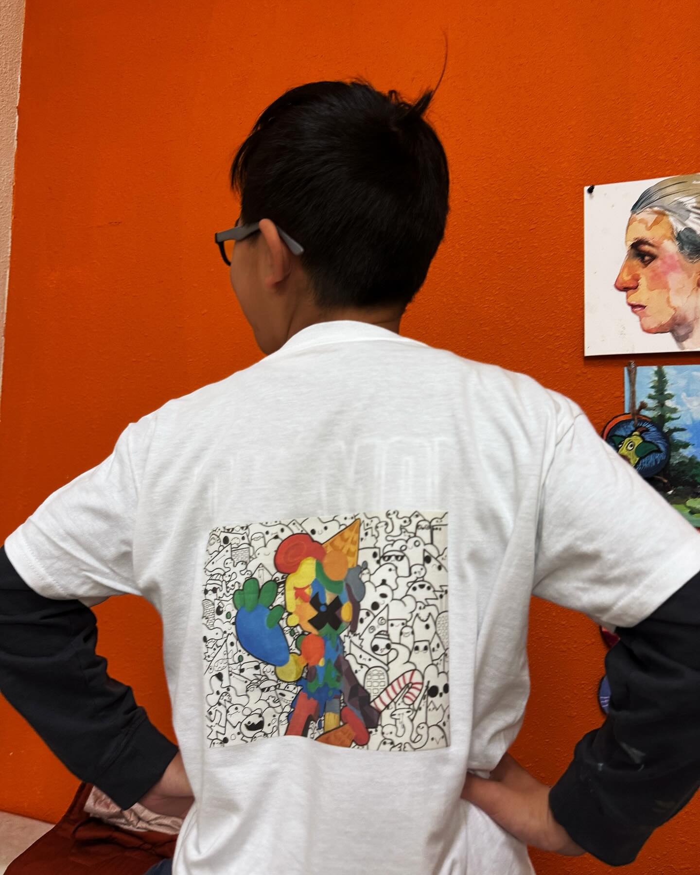 Joey’s new art printed on t shirt! So cool!
#kidsart #tshirtprint #htv #htvshirts #original #becreative #popart