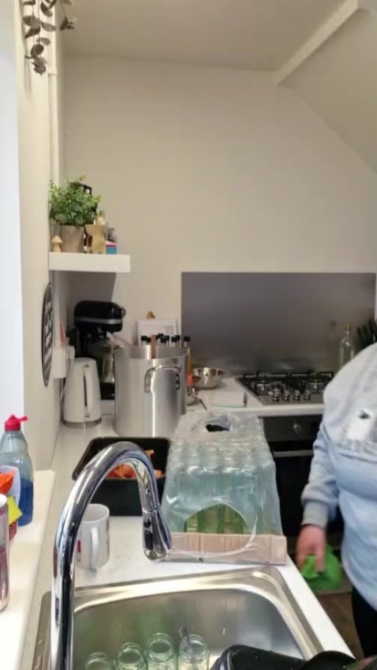 Batch of mushroom ketchup in progress.