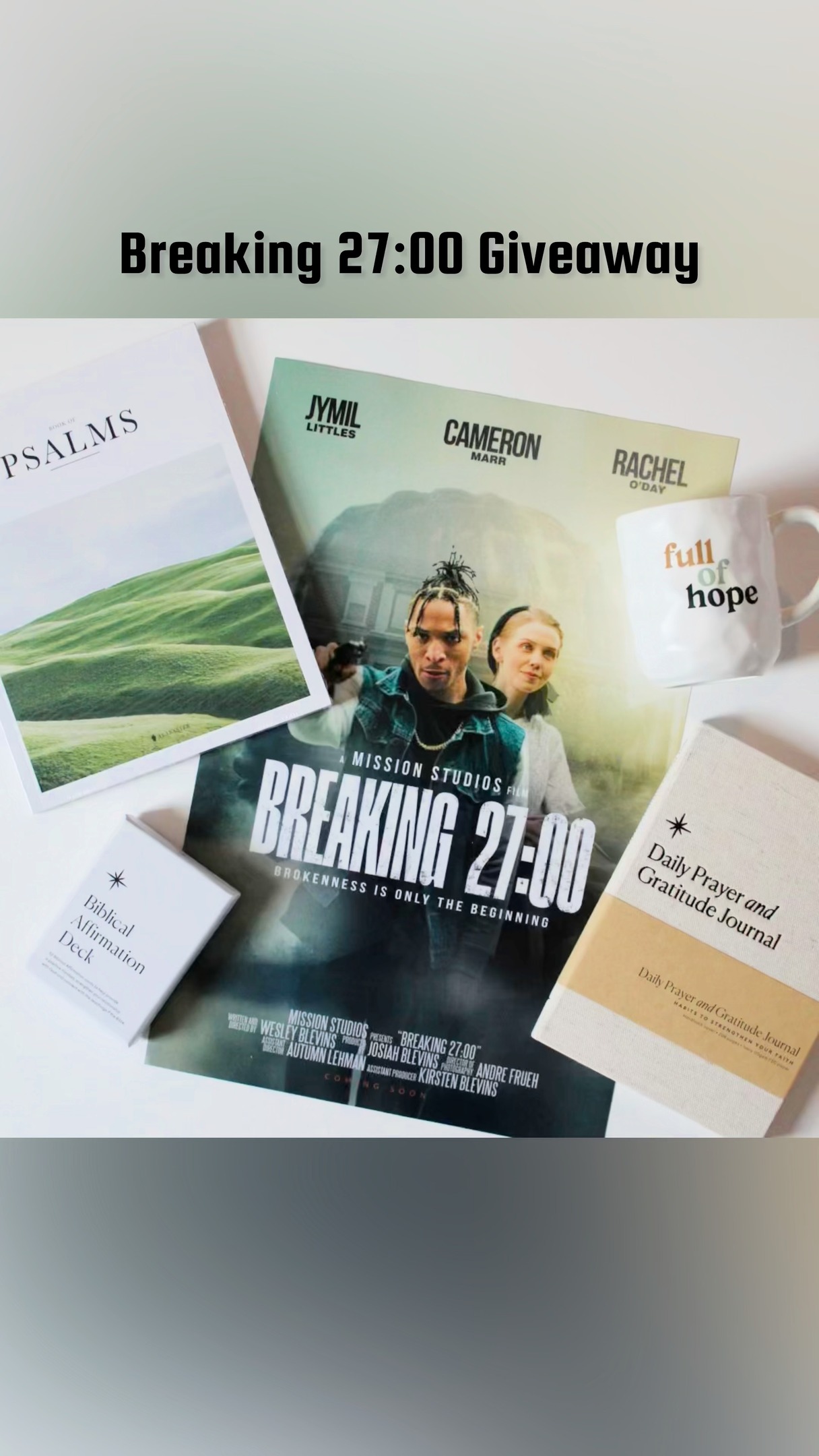 Every $50 you pledge between March 5th & March 8th will get your name entered into our epic Breaking 27:00 giveaway! ($50 = 1 Entry, $100 = 2 Entries Etc.) Click the link in our bio to make a pledge. You don't want to miss this special opportunity!
*All individuals that already made pledges up to this point will be entered into this giveaway.