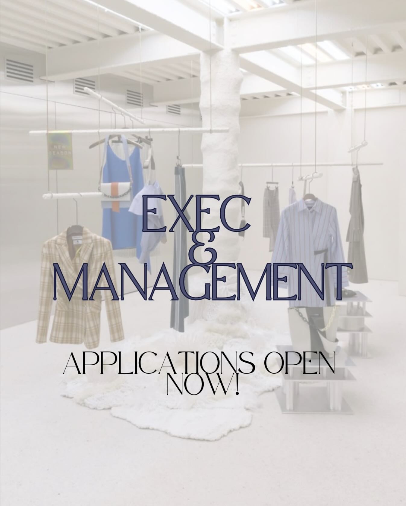 Exec and management position applications are NOW open ⭐️ apply to be in a leadership position and be apart of a great team! Applications are due Sunday.