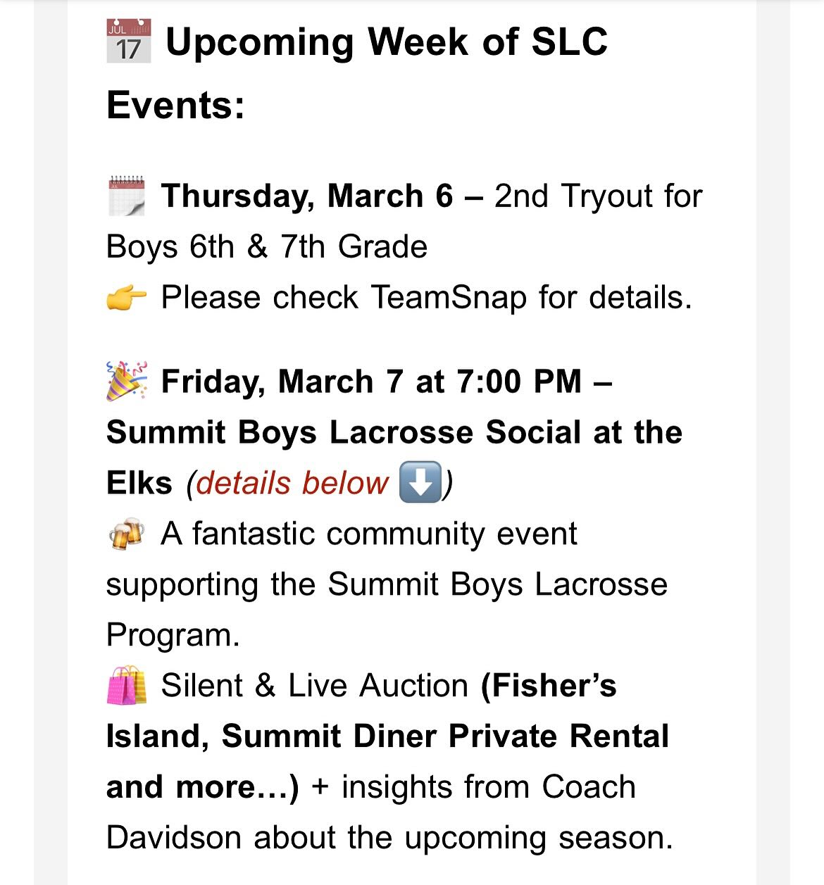 Kicking off the season….