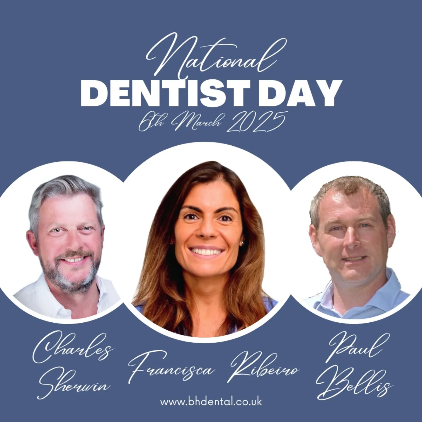 💙 National Dentist Day 💙
We are so lucky to have these 3 working at our practice. Providing our patients with brilliant dental treatments and being great employers.
We appreciate you.
🤍 Charles 🤍 Francisca 🤍 Paul
If you would like to see one of our fab dentists, please contact the practice.
☎️ 01935 814258
📧 enq@brooklynhousedental.co.uk
