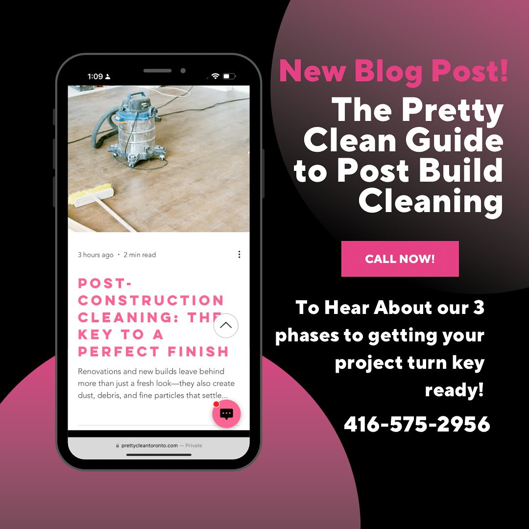 “Renovation complete? Great! But now your space looks like a construction war zone. 🏗️💨
Contractors, we know you build masterpieces—but let’s be real, drywall dust isn’t part of the aesthetic. 🤭
Homeowners & business owners, don’t stress! We’ll turn your post-reno mess into a spotless success. ✨
📞 Call us today—because the only thing left standing should be your beautiful new space, not a layer of dust!”
#prettycleantoronto #postconstructioncleaning