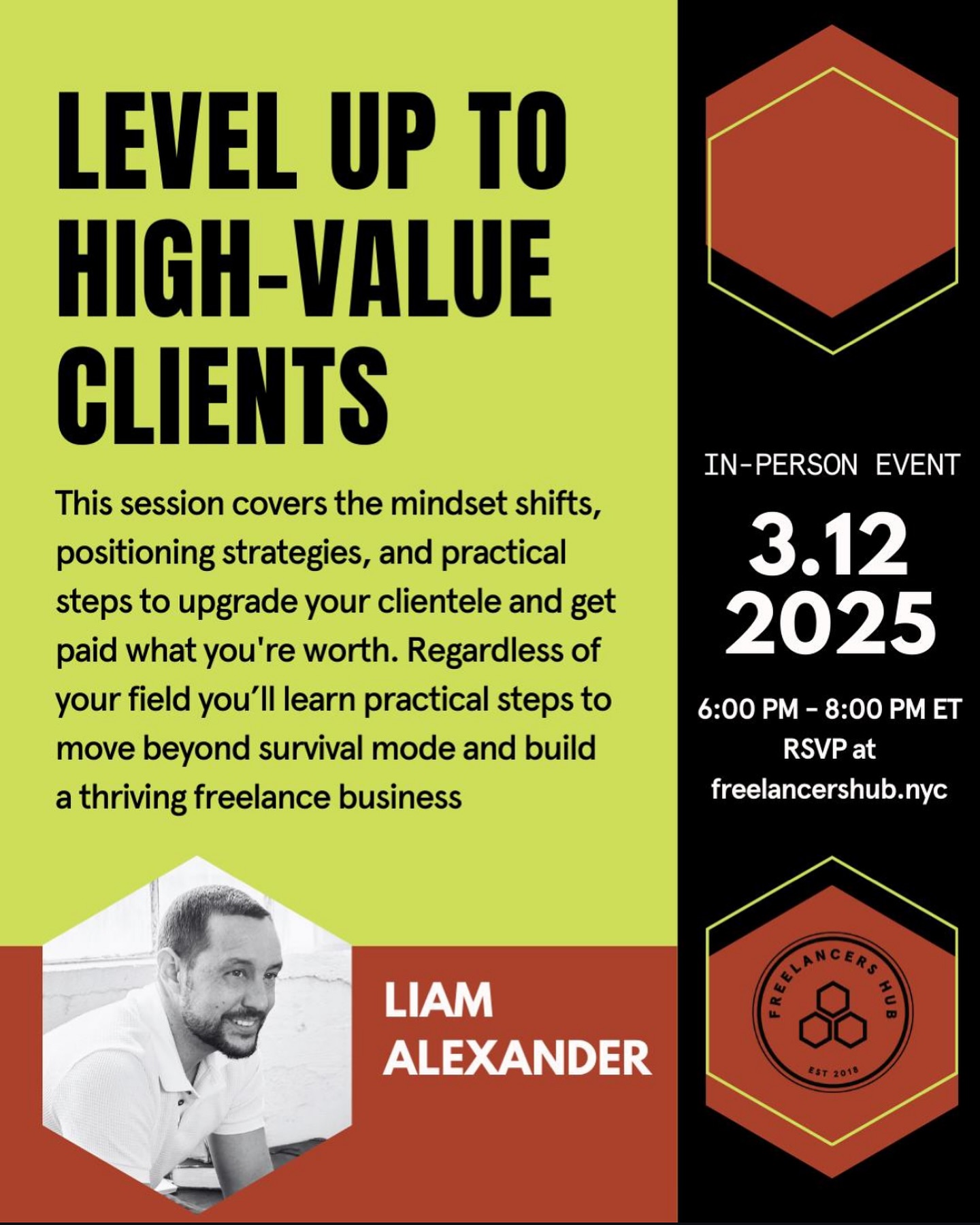 Hope to see you at the @freelancersu on Wednesday!