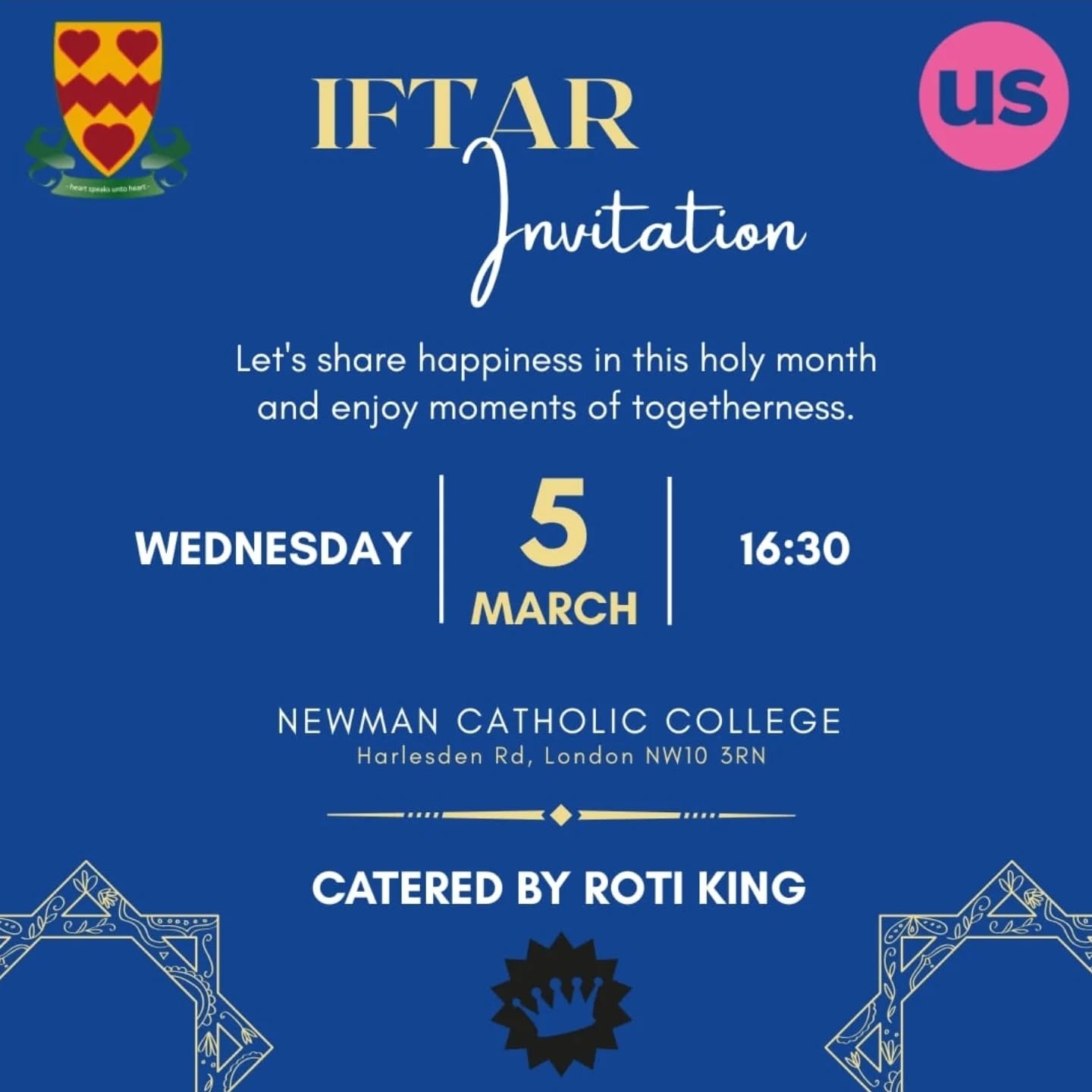 In collaboration with the @nccbrent PTA, The Us Charitable Trust welcome you all to join us in making a difference and sharing the spirit of giving this Ramadan for our annual iftar. A big thank you to #RotiKing for providing such delicious food, and to everyone who made this event possible. 🤲🏼✨ #uscharitabletrust #CommunityIftar #CharityIftar #Ramadan #NCCPTA @rotikinguk
