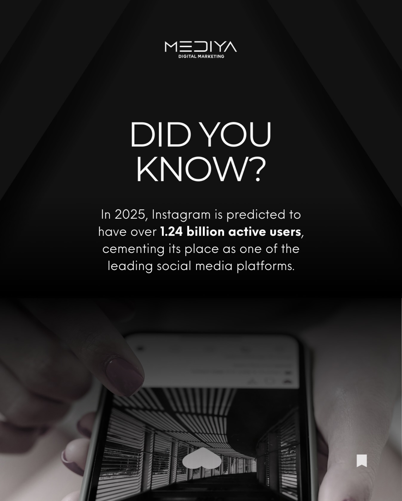 Did you know? 💡 Instagram’s growing influence justifies why you need to create a strong online presence in 2025. Let us handle your social media to ensure your content is consistent, engaging and strategically planned.
📲 Contact us for a customized offer through WhatsApp +971 50 414 5901.
#MediyaDigitalMarketing #OnlinePresence #WebDesign #socialmediamanagement #socialmediadubai #dubaidigitalmarketing