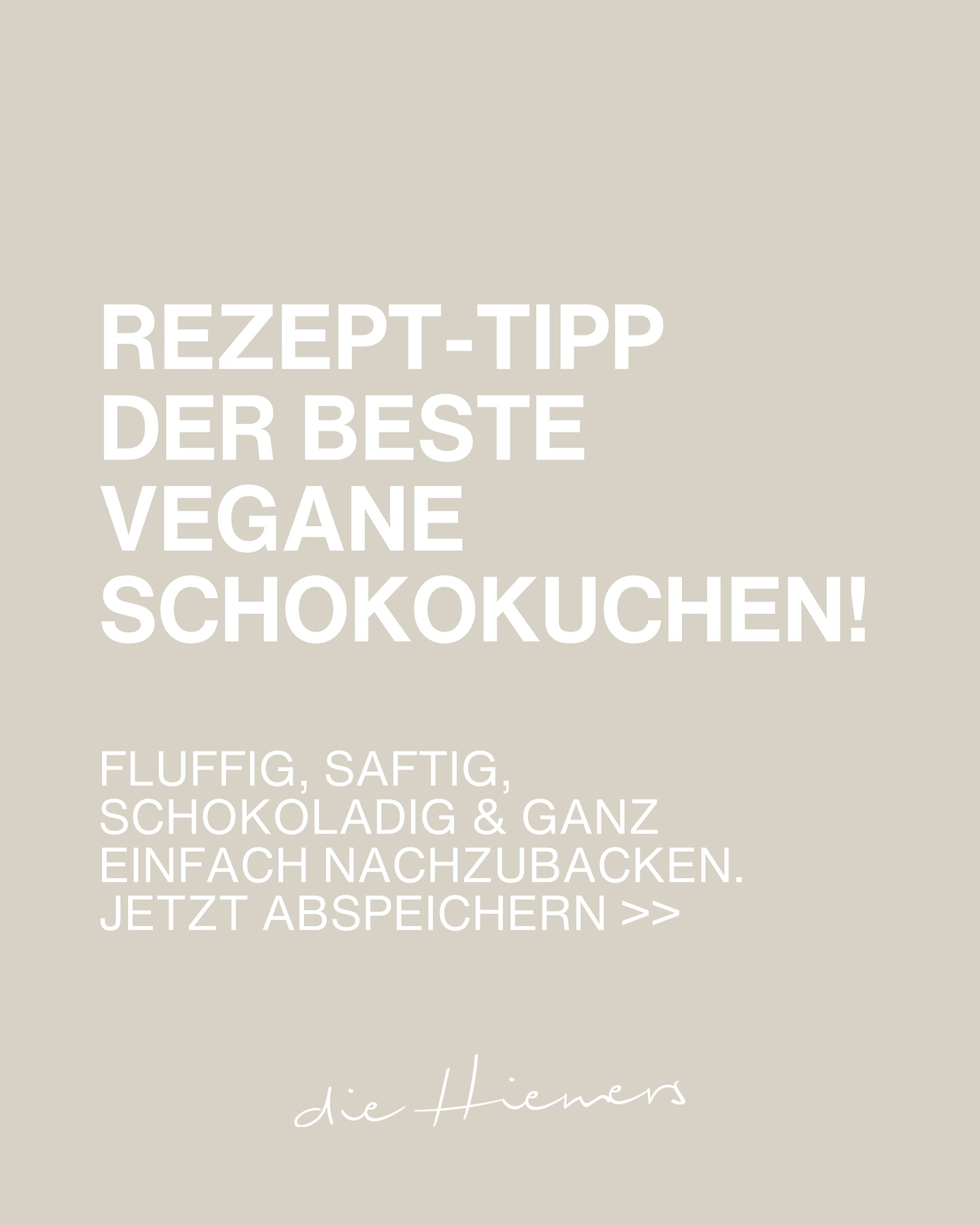 So machst du unseren super leckeren, veganen Schokoladenkuchen, der einfach perfekt ist, wenn du etwas Süßes brauchst!
Speichere Dir dieses Rezept einfach für später! ✨
#diehiemers #sogehtgesubdesleben #veganbacken #schokoliebe #backenistliebe #veganerkuchen #schnellundlecker #rezept #rezepttipp #kuchenliebe