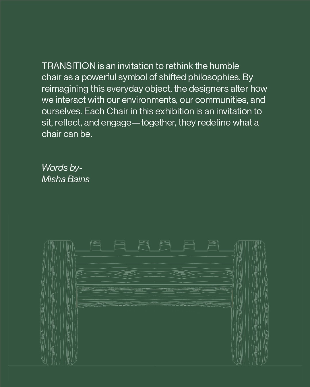 Humbled to have my ‘Takhat Armchair’ showcased as a part of TRANSITION, India Design ID’s special project curated by @mishabains , exploring the chair as more than just a seat—it’s a canvas for craft, culture, and change. Being surrounded by works of designers I’ve admired since stepping into this field, and those whose chairs now belong to friends, made this experience all the more special.
#IndiaDesignWeek #Transition #TakhatChair #DesignAsCulture #CraftInDesign #ContemporaryCraft #FurnitureAsArt #DesignForChange #HandmadeFutures #MaterialityMatters #FutureOfCraft #SlowDesign #ChairStories #TextileMeetsWood