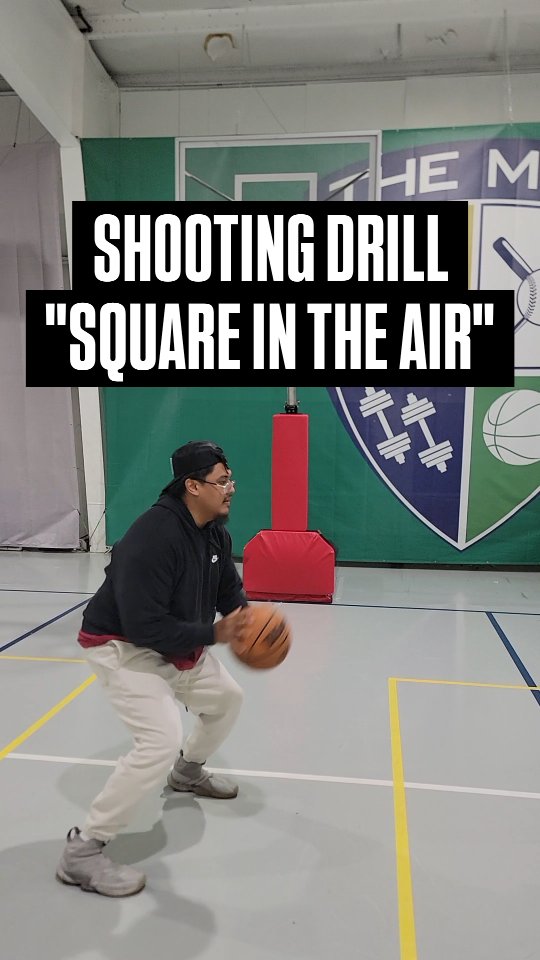 SHOOTING DRILL
•
•
•
•
•
Square in the air is a simple drill geared towards adjusting your players base and forcing them to square their shoulders AFTER the jump into the shot.
Do this as a Warmup or a finisher if your shooter has issues with shooting on the move or under pressure.
5 spots.
5 left turns. 5 right turns.
Keep shooting.