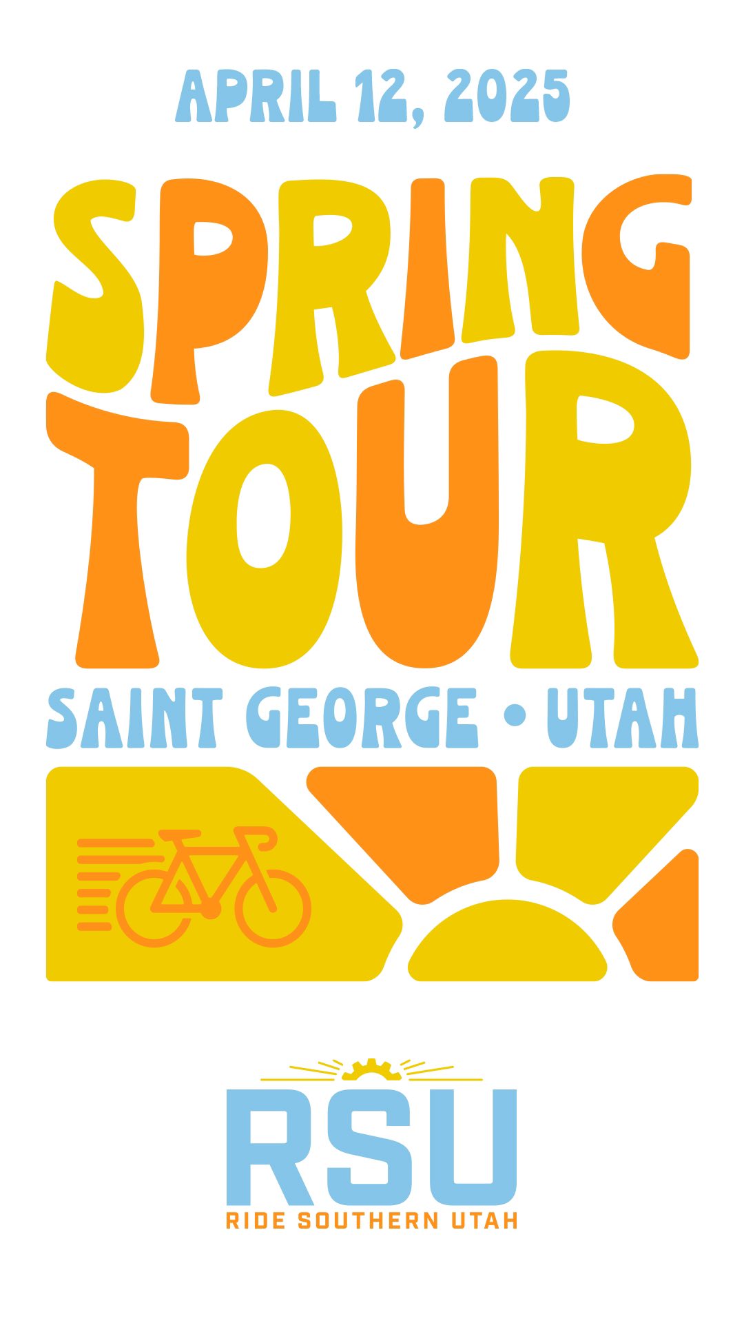 Ride Southern Utah
Spring Tour Road Bike Event
☀️Secure Your Spot!☀️
Spring Tour is One Month Away… and the advance registration date is even closer. Don’t hesitate to guarantee your spot… register soon, rider numbers are capped (and it’s filling up fast).
Advance registration pricing until April 4th, 2025 (until midnight) also guarantees shirt size selection
Spring Tour - Apr 12th, 2025
Fall Tour - Oct 25th, 2025
Registration link in BIO
eBike categories available for all routes. Shirt sizing only guaranteed for riders signed up by April 4, 2025
#UtahCycling #RoadCyclingUtah #ExploreUtah #UtahBiking #CyclingAdventures #UtahOutdoors #RoadBikeLife #WasatchCycling #UtahSports #BikeUtah #RideSouthernUtah