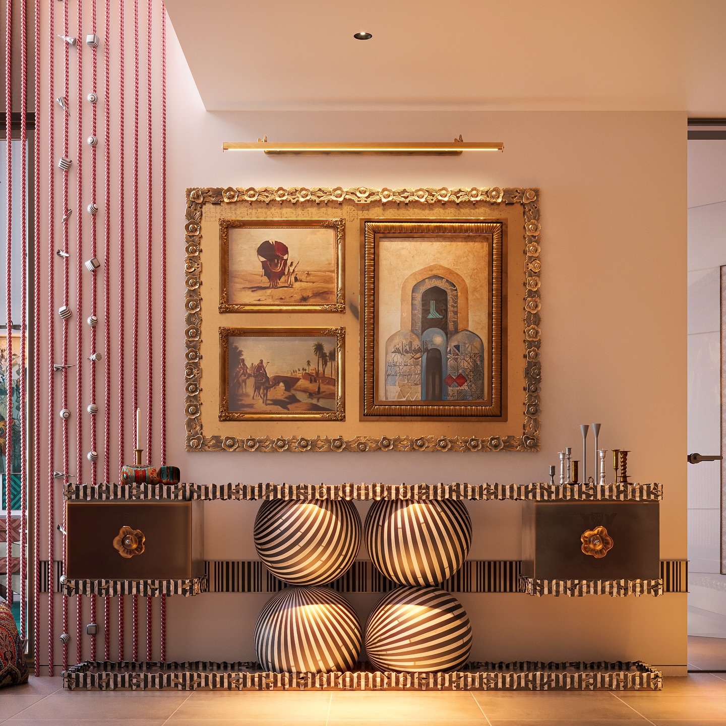 Fusion of tradition and contemporary design in the heart of Abu Dhabi ✨🎨
Every detail in this space is crafted to create a bold yet harmonious aesthetic—where sculptural elements, intricate textures, and curated artwork come together seamlessly.
A unique balance of luxury and creativity that transforms the space into an experience. 🔥🏛️
#InteriorDesign #LuxuryInteriors #AbuDhabiDesign #ModernLuxury #ArtisticSpaces #ArchitecturalDesign #MaroonArchitects #BespokeInteriors #DesignInspo #StatementInteriors