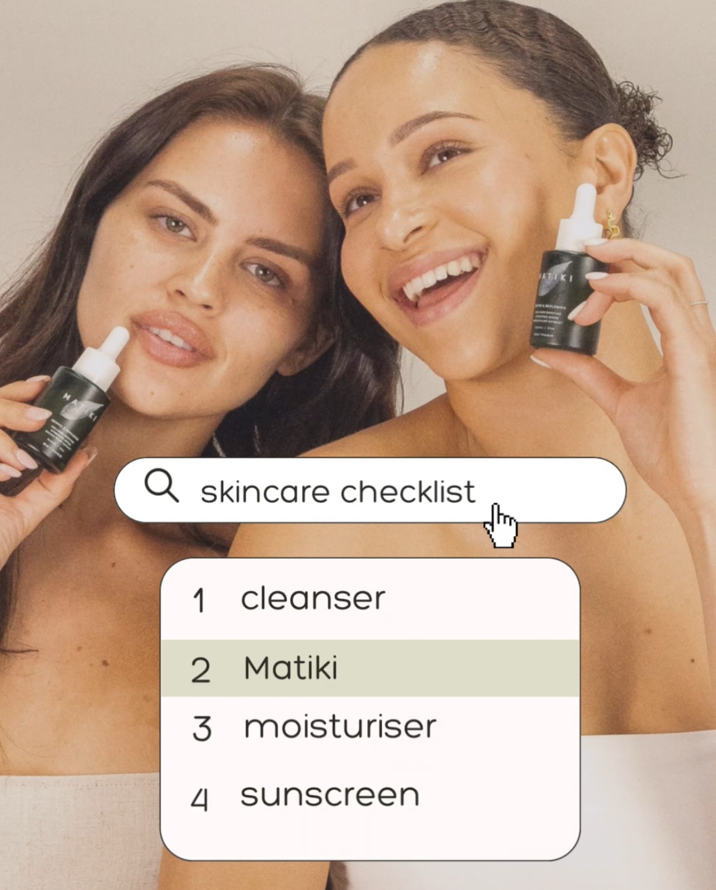 Your skincare routine, simplified â¨
âď¸ Cleanse
âď¸ Matiki Skinâs Revive and Replenish Serum (because your skin deserves the best)
âď¸ Moisturize
âď¸ Protect with SPF
Hydrated, glowing skin starts here! đ