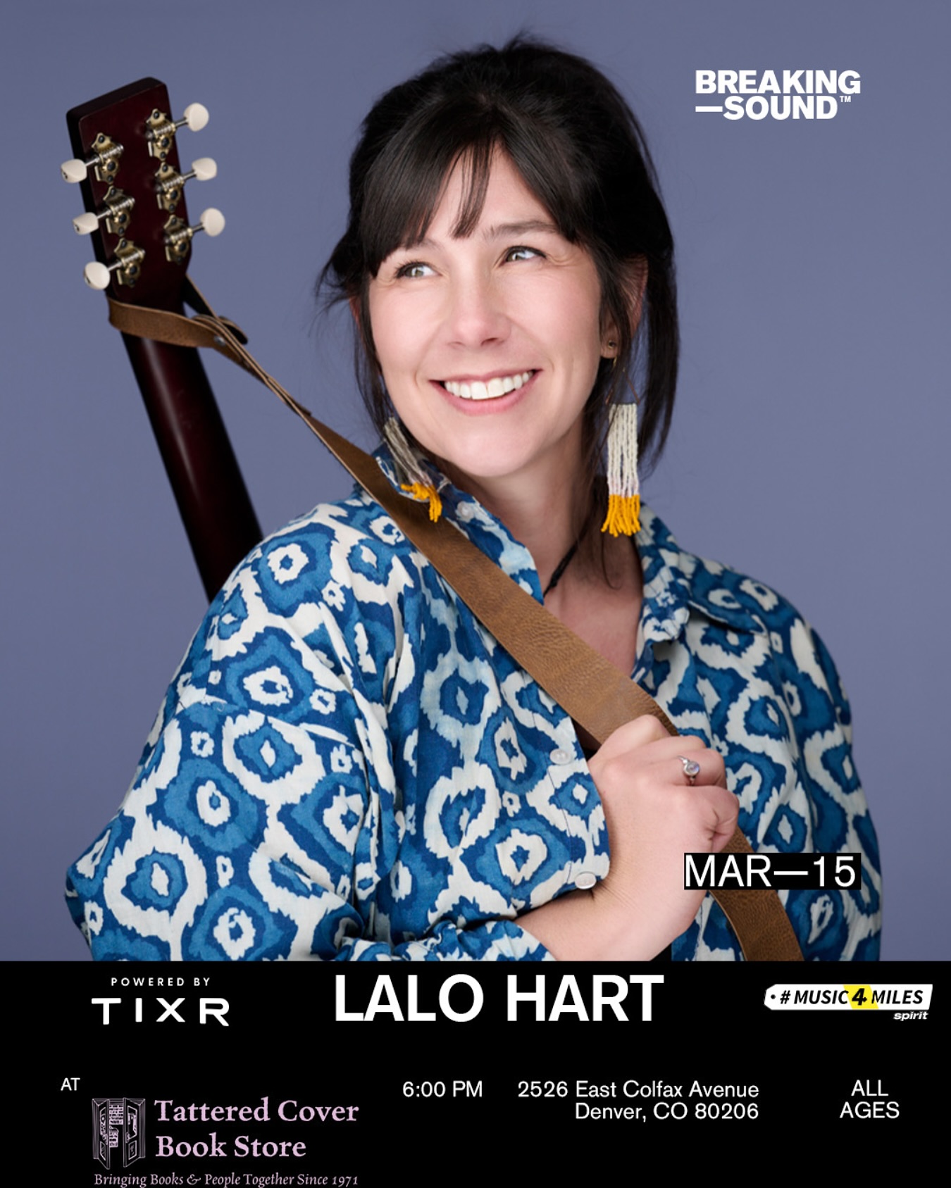 Get your tickets now!
Iām so excited to play at the Tattered Cover bookstore, for a special @breakingsound concert! Iām a nerd for bookstores! Youāll usually find me in the magic, myth and self help sections! š but on March 15th you can find me on the STAGE, happy to be one of your musically storytellers for the night! Love songs anyone!? Iām excited to share some of the new songs Iāve been working on.. or are they working on me? Pretty sure itās a both/and relationship!
Anyhoo, I hope to see you there!
My friends @wife.swap222 will also be playing, and they are awesome!
And you can catch @jasondtuckermusic
Tickets are $15 advance $20 at the door. Link in bio!!!!
I hope to see you there
#coloradomusic #localartists #livemusic #music4miles
@spiritairlines #coloradomusicians #breakingsound #originalmusic #bookstore #tatteredcoverbookstore #liveyourbestlife #supportlivemusic