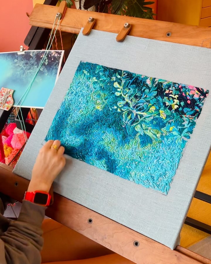 I have always loved film photography and been drawn to the film faults or ‘flops photos’. I’ve written a bit about it on my site, and have a small IG account where I have been sharing these textural, colour clashing photo ghosts for years. @fiance_film_faults - I never thought about reimagining them in thread untill now. It gives me such a sense of meaning to slowly stitch and honour these analogue errors to make something, I feel, is beautiful. Especially with this all the AI perfection and digital chaos that lurks.
Here are process of the first two in the series that are going to be on show in April in my very packed studio.
One of the of the things I love about embracing these ‘mistake’ photos is that I’m learning so much in the process and it encapsulates the ethos that if you’re not making mistakes you’re doing something wrong. Which means you’re making a mistake. Which means you’re fine.
#embroidery #fibreart #needlework #threadpainting #stitched