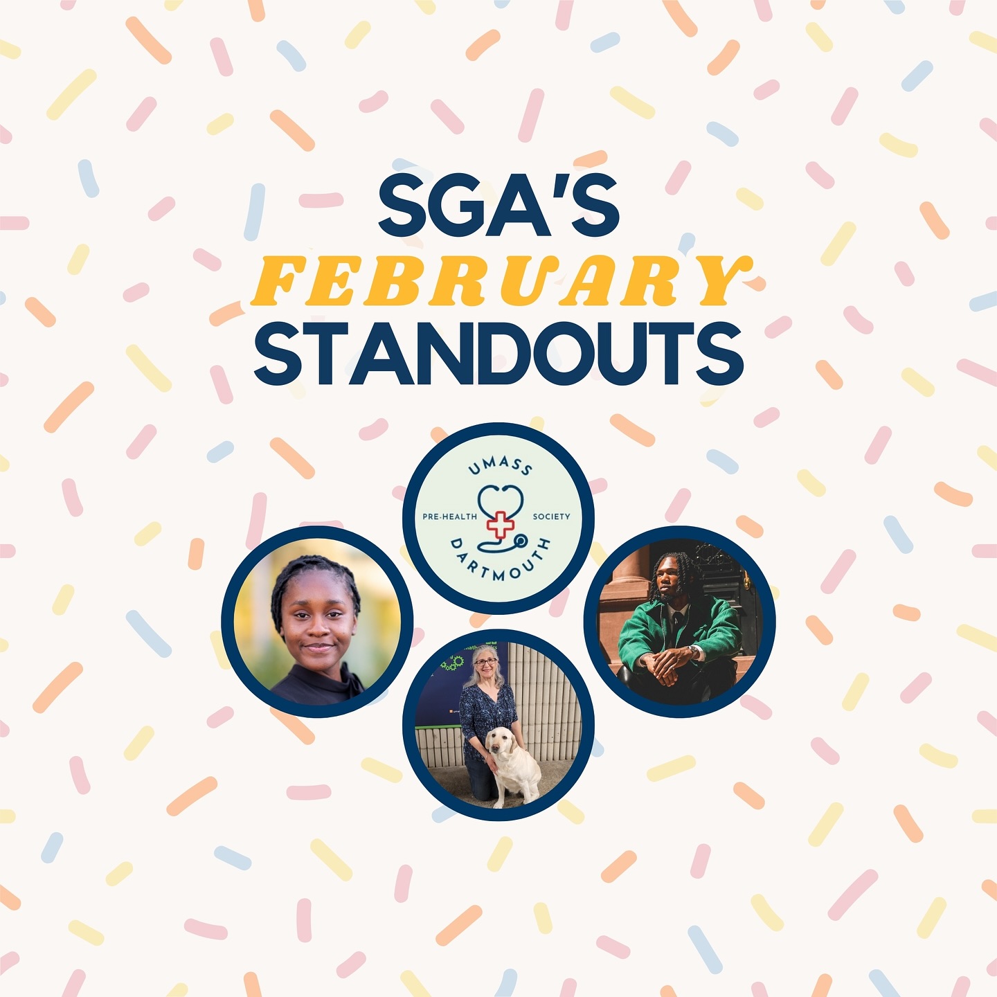 Check out the SGA’s Senator, Org, and Corsairs of the Month for February. Congrats to each of you! 🙌🎉