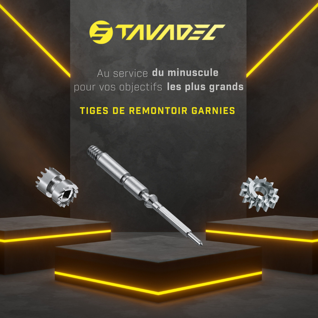 Dans l’horlogerie, chaque composant joue un rôle essentiel. Nos tiges garnies sont conçues avec passion et avec une très haute précision pour garantir un fonctionnement parfait. Un défi technique que Tavadec relève au quotidien 💪
#SwissMade #Tavadec #Excellence #hauteprecision