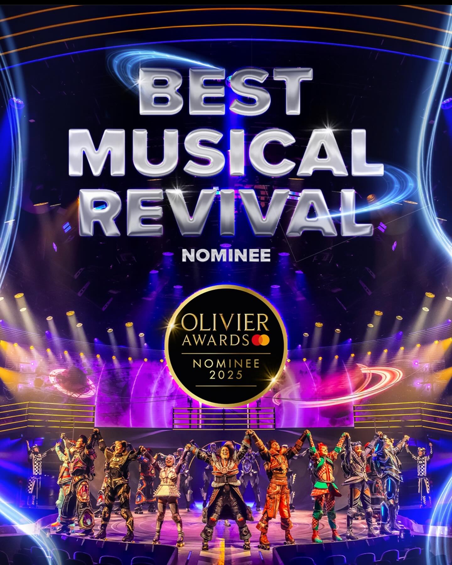 Well done to all involved. Such an amazing show to have been a part of. A fantastic show and team deserving of the recognition. #mhentertainment #cosounddesign #starlightexpress @agentkathryn_