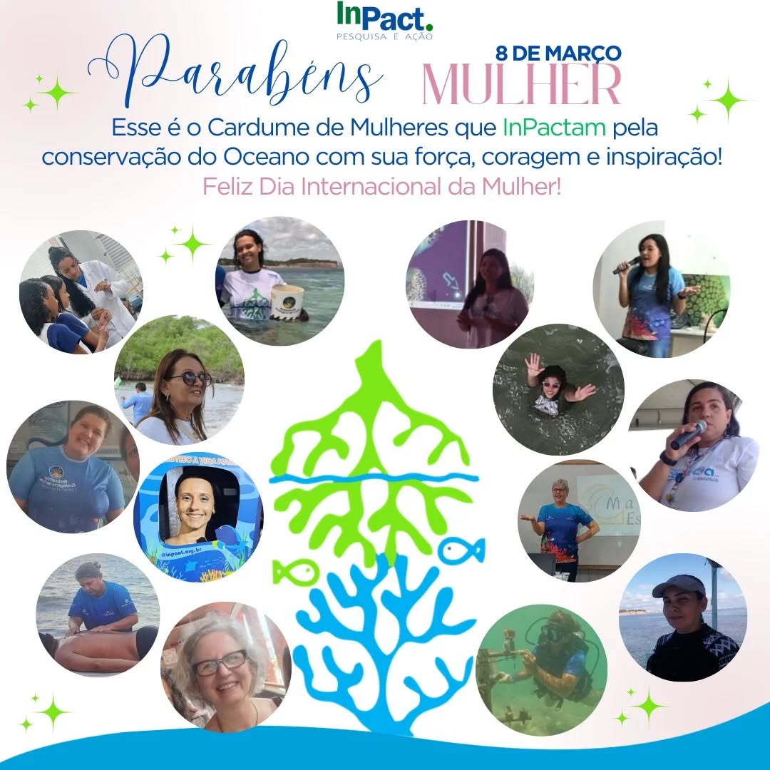 Parabéns Mulheres, vocês fazem a diferença e InPactam positivamente o Oceano! Feliz dia da Mulher!
#empoderamentofeminino
#DireitosDasMulheresNoMar
#mulheresnaciencia
#diadasmulheres
#mulheresnomar
#empoderamentofeminino
#mulhereslideres
#igualdadedegenero