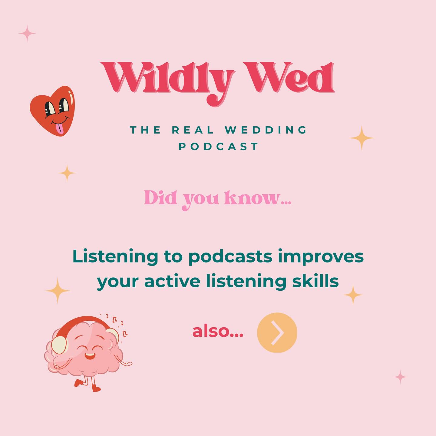 It’s official - Wildly Wed Pod is audio health food! Handy, cos Episode 3 is out NOW!
Check out some of the good reasons to stick us in your ears…
🎧💍❤️
#weddingplanningpodcast
#weddingpodcast
#weddingplanning
#podcast
#wildlywedpod
#weddingaudio
#weddingplanner
#celebrantledwedding