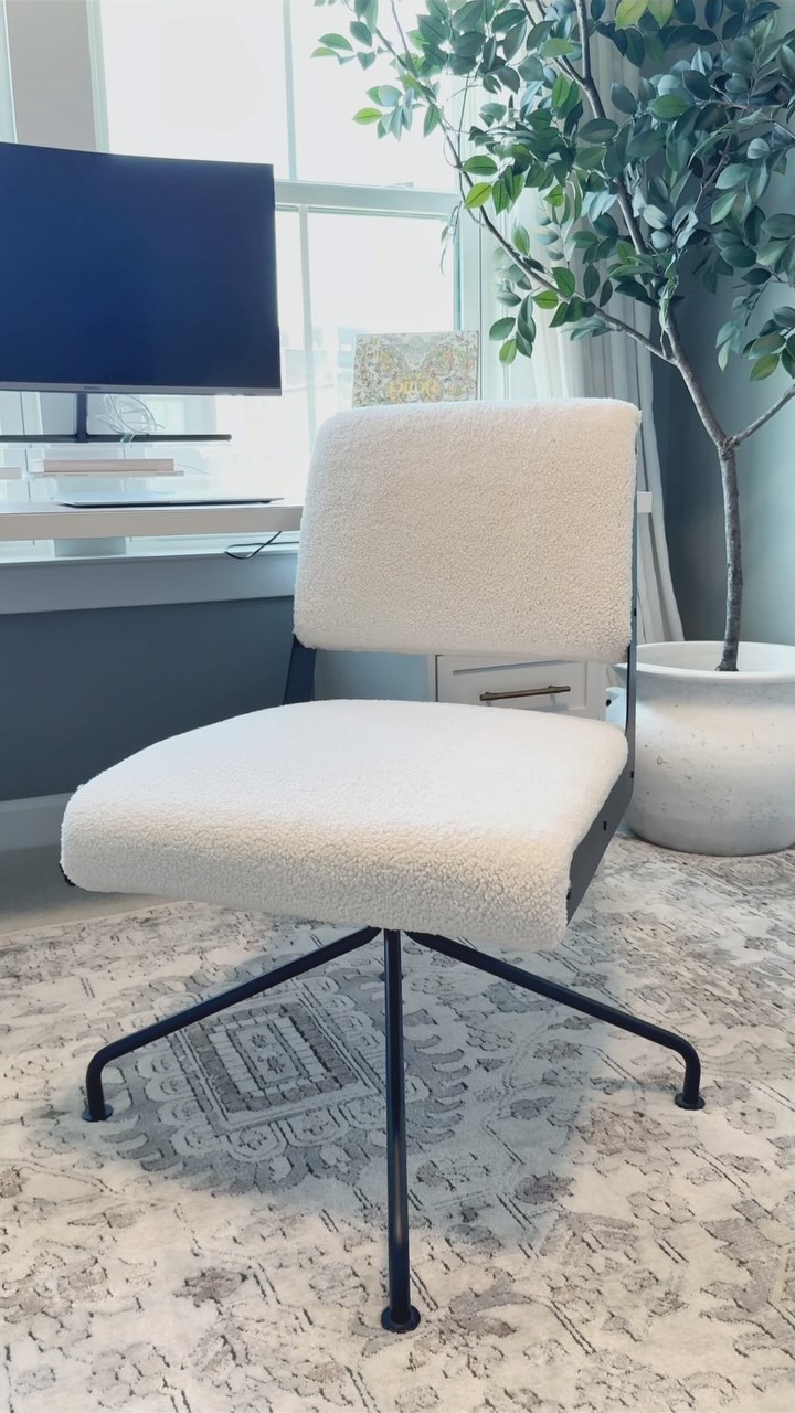 Here's my logic: I'm decent at wrapping presents and I've got a staple gun, so why not try my hand at reupholstering? The truth is, nobody's an expert until they learn. My office chair was snagged & torn (my cats were the culprits), but structurally, it was still okay. Rather than shelling out for a new one, I took a chance on revamping it with some budget-friendly Sherpa fabric from Joann (RIP). It's not perfect, but it looks better, and that's what matters! Would you ever give this a try?
.
.
.
.
.
.
.
.
.
.
.
.
.
.
.
.
.
.
#diy #reupholstery #office #homedecor #homeoffice #diyhomedecor #diyprojects #adhd #officechair #officefurniture #beforeandafter #diycrafts #catladylife #reupholsteredfurniture #reupholstered #homesweethome