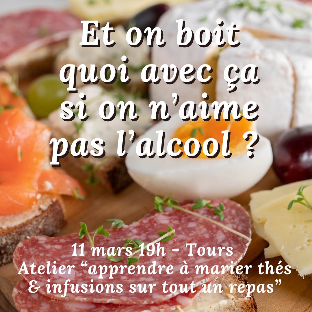 🫖🍃 ATELIER MARIER THÉS ET INFUSIONS SUR TOUT UN REPAS 🍃🫖
Atelier où l’on apprend en théorie et en dégustation pratique à intégrer thé et tisane à nos repas, en alternative à l’alcool.
Pour celles et ceux qui souhaitent modérer leur consommation d’alcool tout en se faisant plaisir…
Je vous propose une dégustation (ce ‘est pas un repas à proprement parler !) de 6 à 8 bouchées sucrées et salées et vous apprends les grands principes des accords avec quelques familles d’aliments : apéritif, poissons et crustacés, viande ou charcuterie, fromages, desserts chocolatés ou fruités.
La dégustation se déroule soit dans ma boutique 27 rue Marceau à Tours, soit chez un partenaire du centre-ville, en fonction du nombre de participants.
L’atelier dégustation accords mets et thés est au prix de 35 € par personne et comprend la dégustation de bouchées, les thés et infusions et un petit support de présentation.
inscriptions en MP
#tours #toursmaville #tourscity #toursvaldeloire #regioncentrevaldeloire #sortiratours #toursevenements #betjemanandbarton #toursetmoi #tisanebio #sansalcool #thenoir #thevert ##toursvaldeloiretourisme #myloirevalley #touraineloirevalley #miam #yummy #teapairing #instatea