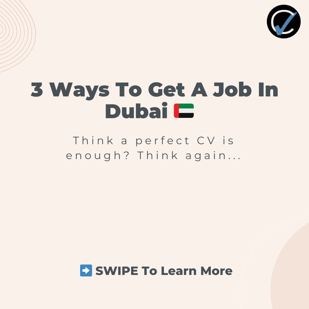 Save this post next time you apply for a job in the UAE!
Here are 3 proven ways to improve your job search across Dubai. Ensuring you work smarter not harder!
For the full stratergy, shop our brand new eBook which covers how to achieve your dream role and ensure sucsess across your career (Link in bio) 🚀
#careeropportunities #careercoaching #careeradvice #uaejobs #careertips #career #careerverified