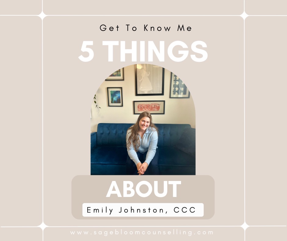 5 things about me .... #traumatherapist #bccounsellor #virtualcounselling #virtualcounsellingbc