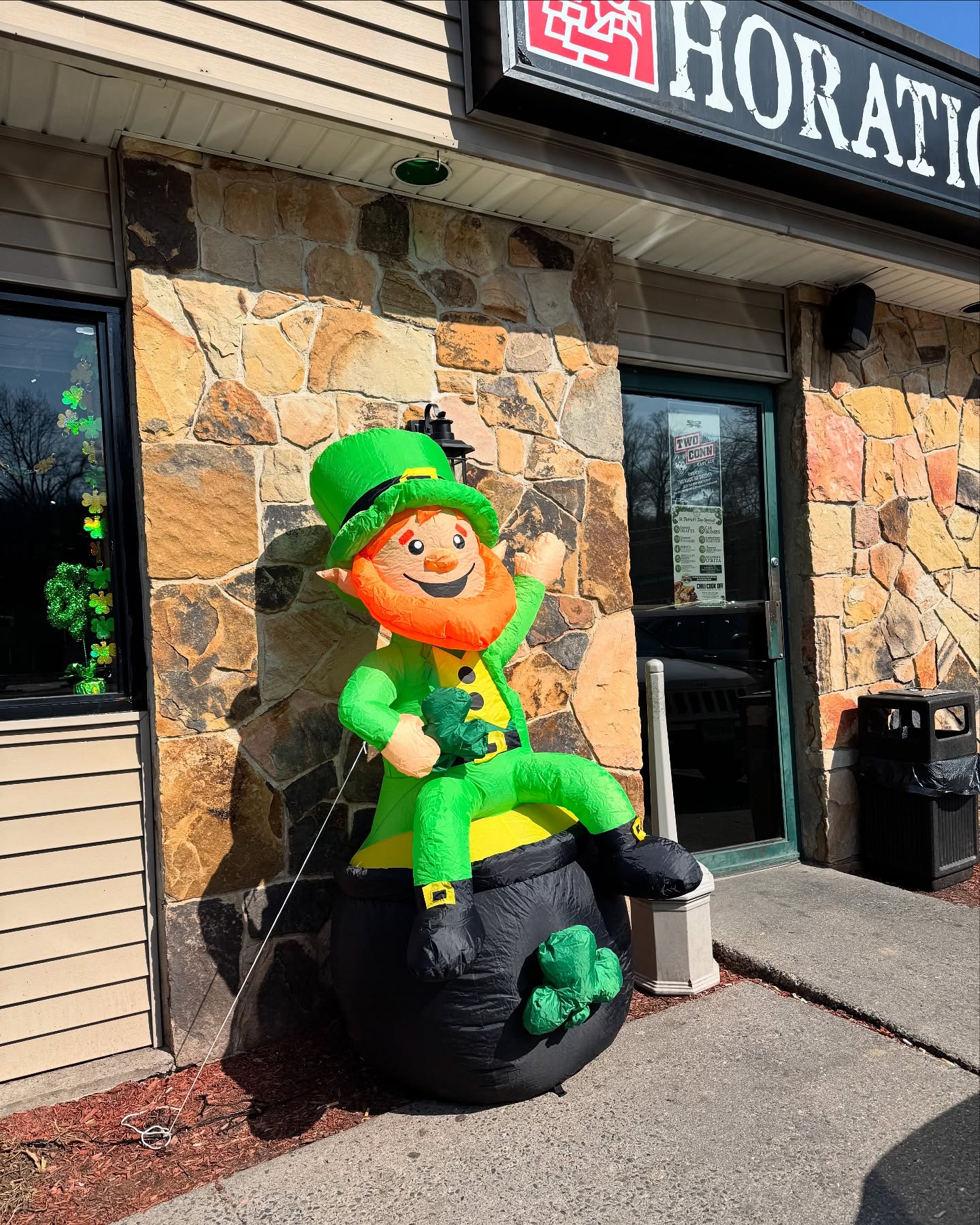 Lucky the leprechaun says come down with any Horatio’s St. Patrick’s day apparel on, take a picture with him, and tag us to get a complimentary shot of green tea! From now through St. Patrick’s day! 🍀🍀🍀