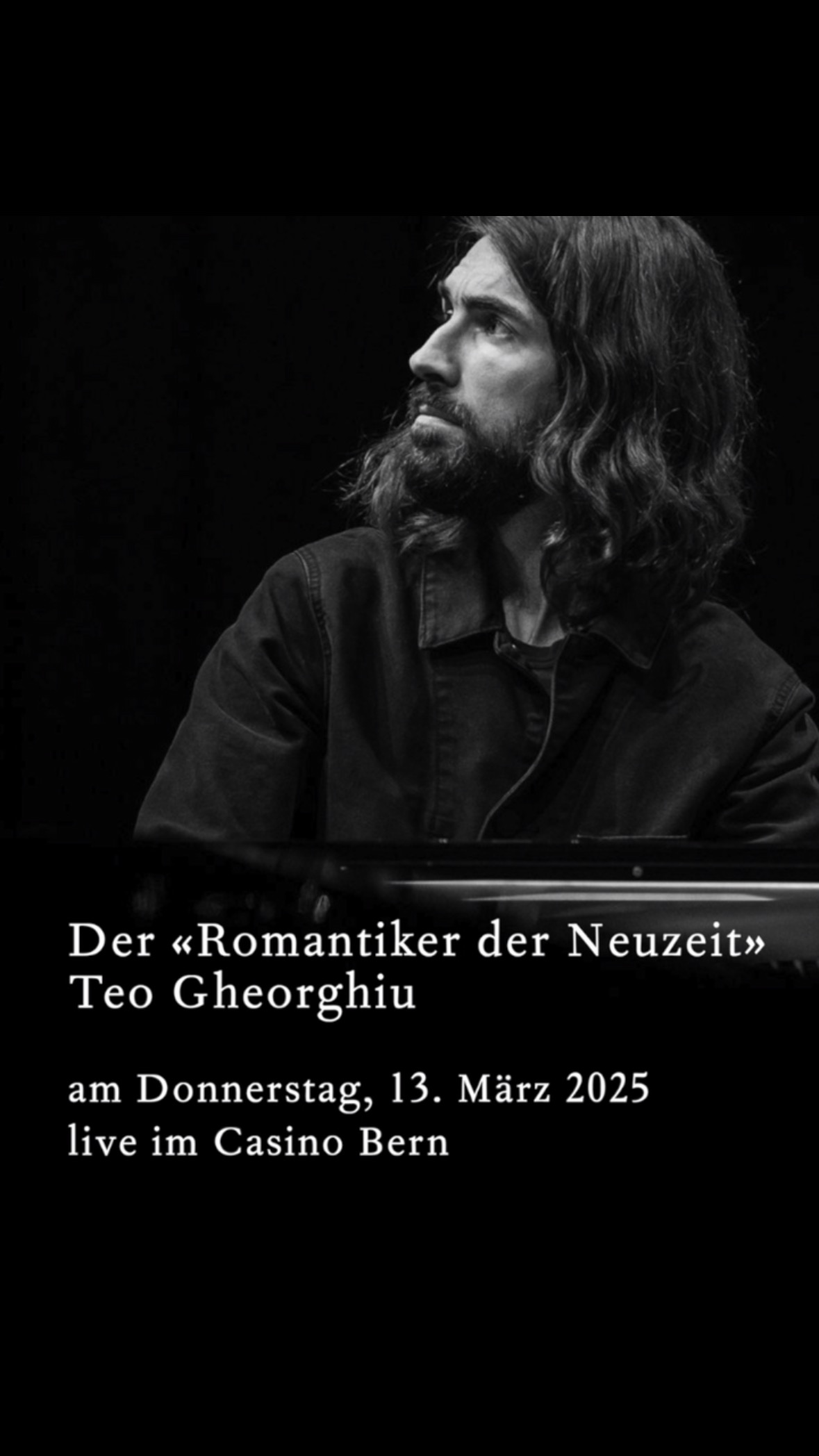 @teogheorghiumusic am 13. März live im @casino_bern
Infos und tickets