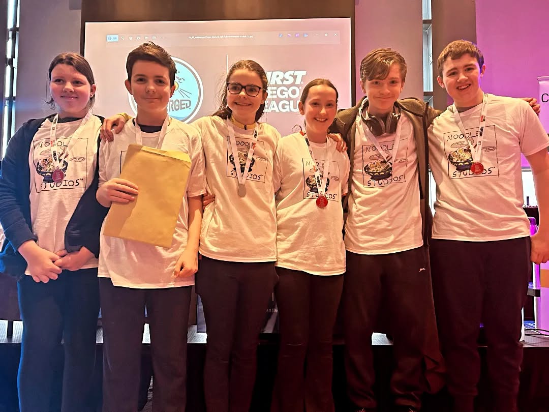 Well done to our three teams for their performances at the First Lego League Regional Finals in Galway today. One of our teams, @sharkblox.fll took home the Core Values prize, one of the key pillars of the programme. In addition to presenting their project and robot design in a 30 minute panel, each team had to complete three rounds of robot missions, scoring points for each mission completed successfully. Big thank you to our team member and mentor Olha @olhaburdo and our peer mentors, Sofiia and Kostia, who have worked with us under a paid youth internship.
This brings an end to our 6 month season for another year (except for the wrap up party!), we've loved every minute of our time with this year's teams #fllire @creativehut.ie @olhaburdo @colaistenasceilge