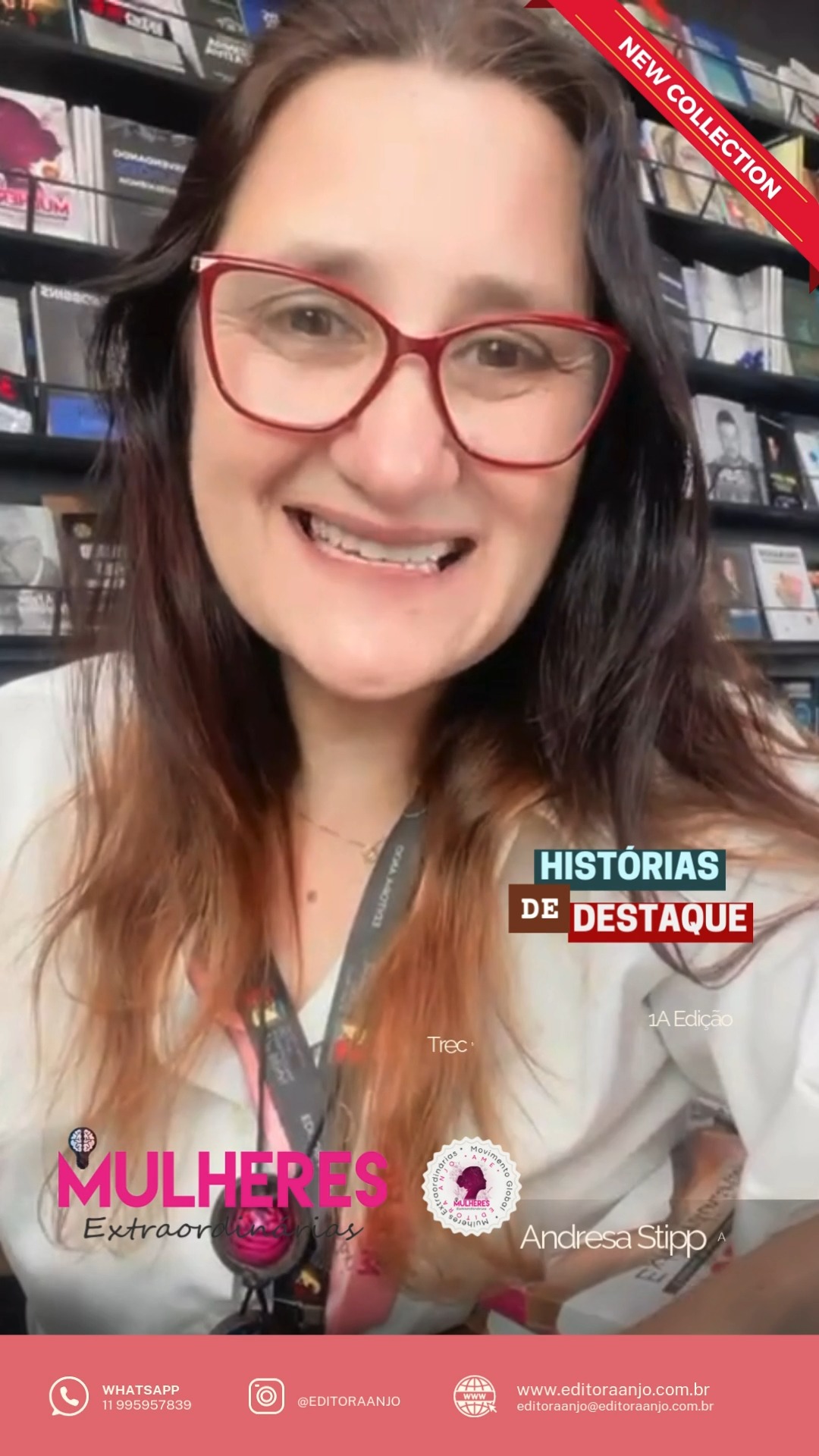 Da série Mulheres Extraordinárias 1a edição um trecho emocionado dela nossa querida @alaideutiamaoficial
Mulheres Extraordinárias a voz da Mulher no Mundo!
#mulheresextraordinárias
#editoraanjobestseller