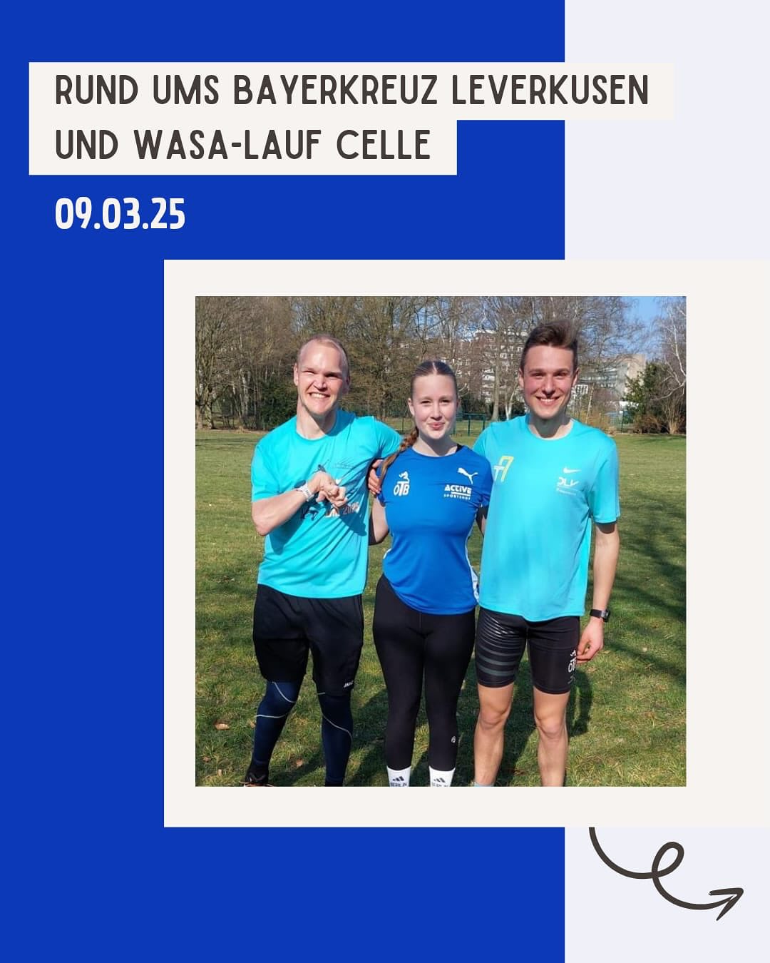 Der vergangene Sonntag hielt noch zwei Highlights parat.
Zum einen starteten @carolin.kmy @ulf_phlmn und @jonas.kmy in Leverkusen „Rund ums Bayer-Kreuz“ über 5 bzw. 10km. Mit durchaus starken Leistungen (PB von Ulf über 5k und eine 30:44min von Jonas über 10k) fuhren die Drei vom @otb_osnabrueck glücklich nach Hause.
Der zweite Wettkampf fand in Celle statt, wo Annika die 10km in neuer Bestzeit von 38:11min lief.
Zwei tolle Ereignisse, die super organisiert waren.
Herzlichen Glückwunsch an unsere Athletinnen und Athleten!
#wettkampf #straße #schöneswetter☀️ #sonne #sonnenschein #bayer #rundumsbayerkreuz #5krun #5k #10k #weiterso #trainingundso #training
@noz_de @sport_lich_unterwegs @otb_osnabrueck @stadtosnabrueck @stadtsportbund_osnabruck @activesportshoposnabrueck @katharina.poetter dabehrens @nlv_online @dlv_online @benmoellers