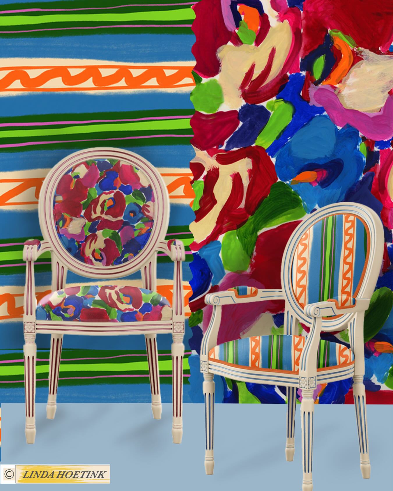 Traditional meets contemporary, give your classic chairs a bold refresh with vibrant and painterly fabric !
.
.
.
#colorfulinteriors #statementseating #fabricdesign #surfacepatterndesign #homedecor #colorfulfabric #patterndesigners #classicchairs #printlovers #artfabric #surfacepatterns #printdesign #interiordesign