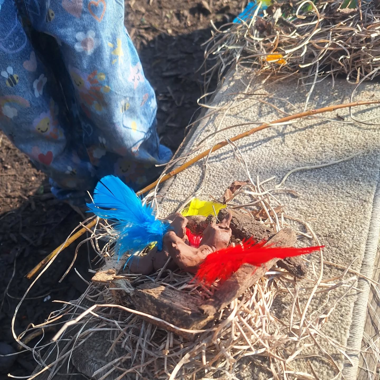We've been exploring nests all week.
We had dry plant materials, clay and feathers. I had a blackbird nest to show the children.
Before we looked at it we thought about the actual mechanics of a bird building a nest.
They use their breaks but best of all...their bottoms!
It's a powerful thing to take some time to really consider how a bird can build something as robust & beautiful as a nest without opposable thumbs.
We can become blasé about everyday things . Birds build nests...yeah, yeah, really amazing, blah blah.
But...
It is astonishing.
It is a thing of wonder.
It is an incredible act of creativity, survival and instinct.
It is something to marvel at.
It happens in spring, year on year whether we witness it or not.
This is the stuff I love passing on to children...and if the adults around also get it then it's a double win.
#natureconection #springtime #nesting