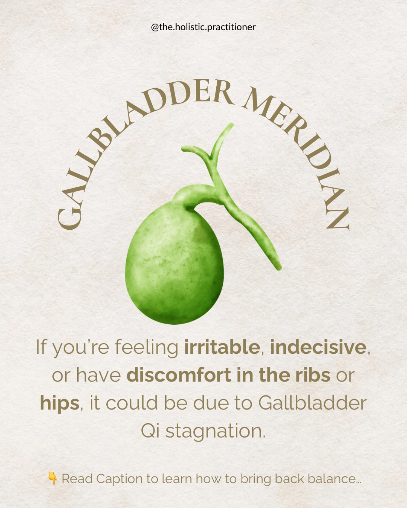 The Gallbladder stores bile and is closely tied to decision-making, courage, and action!
To relieve stagnation, focus on foods that help promote the free flow of Qi and clear excess heat. Here are my top 3:
1. Lime: Helps to clear heat and support the smooth flow of Qi.
2. Chard: Supports detox and promotes the smooth flow of bile.
3. Dandelion greens: The so called garden weeds that we were taught to pull out the ground and throw away actually aid in bile production and help improve digestion.
#GallbladderQi #DecisionMaking #TCM #Courage #NaturalHealing